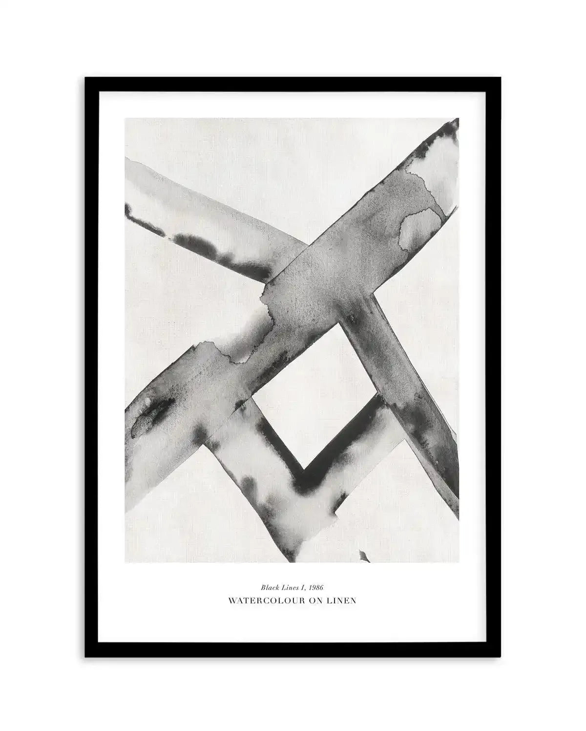 Black Lines I Art Print-PRINT-Olive et Oriel-Olive et Oriel-A5 | 5.8" x 8.3" | 14.8 x 21cm-Black-With White Border-Buy-Australian-Art-Prints-Online-with-Olive-et-Oriel-Your-Artwork-Specialists-Austrailia-Decorate-With-Coastal-Photo-Wall-Art-Prints-From-Our-Beach-House-Artwork-Collection-Fine-Poster-and-Framed-Artwork