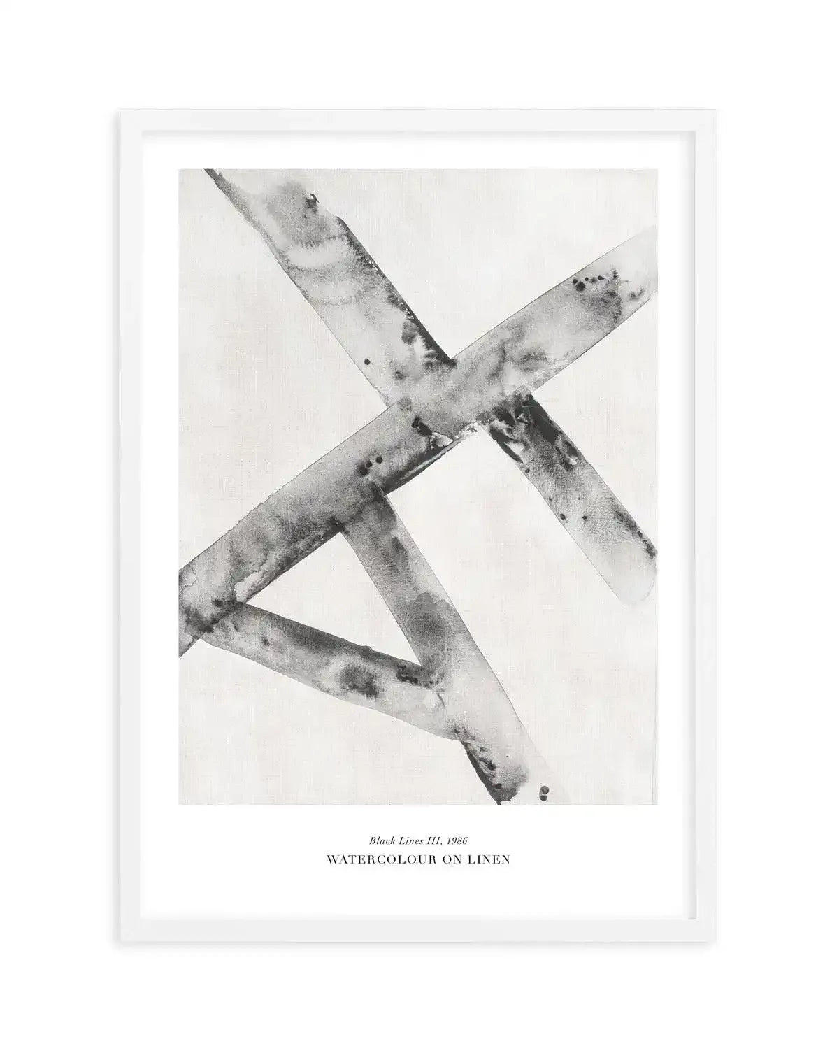 Black Lines III Art Print-PRINT-Olive et Oriel-Olive et Oriel-A5 | 5.8" x 8.3" | 14.8 x 21cm-White-With White Border-Buy-Australian-Art-Prints-Online-with-Olive-et-Oriel-Your-Artwork-Specialists-Austrailia-Decorate-With-Coastal-Photo-Wall-Art-Prints-From-Our-Beach-House-Artwork-Collection-Fine-Poster-and-Framed-Artwork