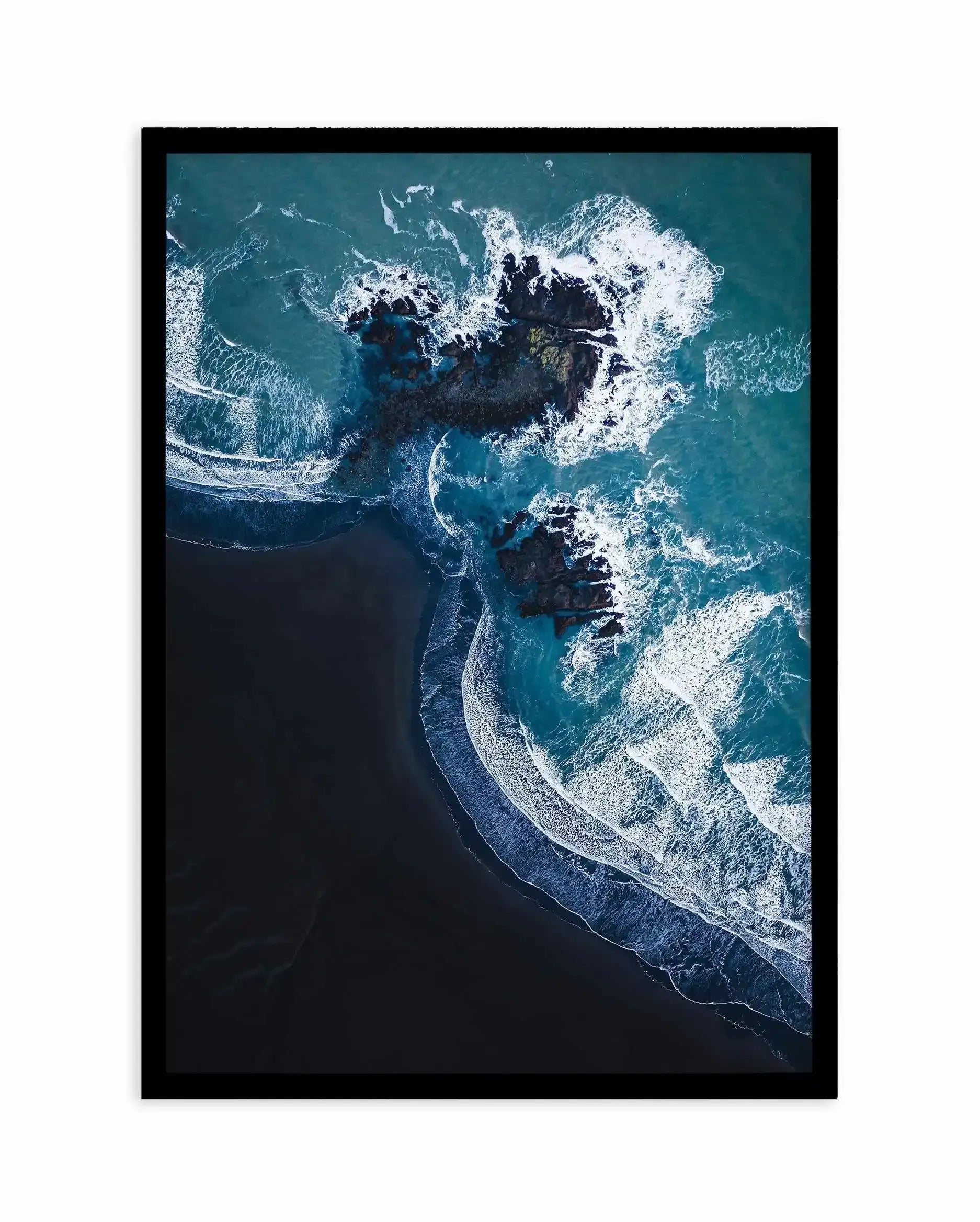 Black Sand Beach | PT Art Print-PRINT-Olive et Oriel-Olive et Oriel-A5 | 5.8" x 8.3" | 14.8 x 21cm-Black-With White Border-Buy-Australian-Art-Prints-Online-with-Olive-et-Oriel-Your-Artwork-Specialists-Austrailia-Decorate-With-Coastal-Photo-Wall-Art-Prints-From-Our-Beach-House-Artwork-Collection-Fine-Poster-and-Framed-Artwork
