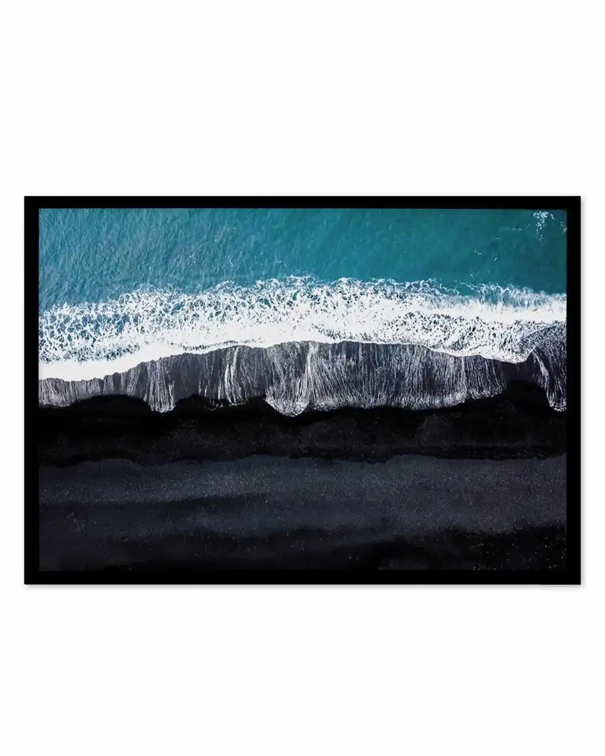 Black Sand Beach | LS Art Print from Olive et Oriel where you can shop wallpaper and artworks online