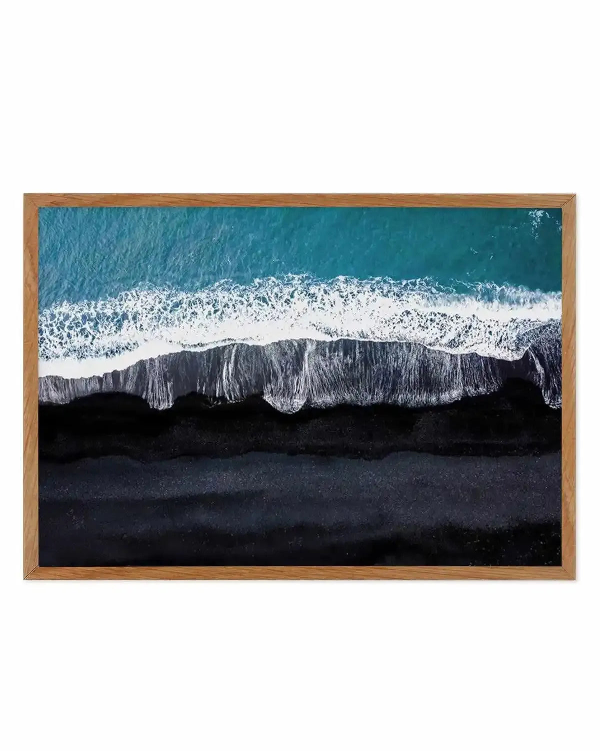 Black Sand Beach | LS Art Print from Olive et Oriel where you can shop wallpaper and artworks online