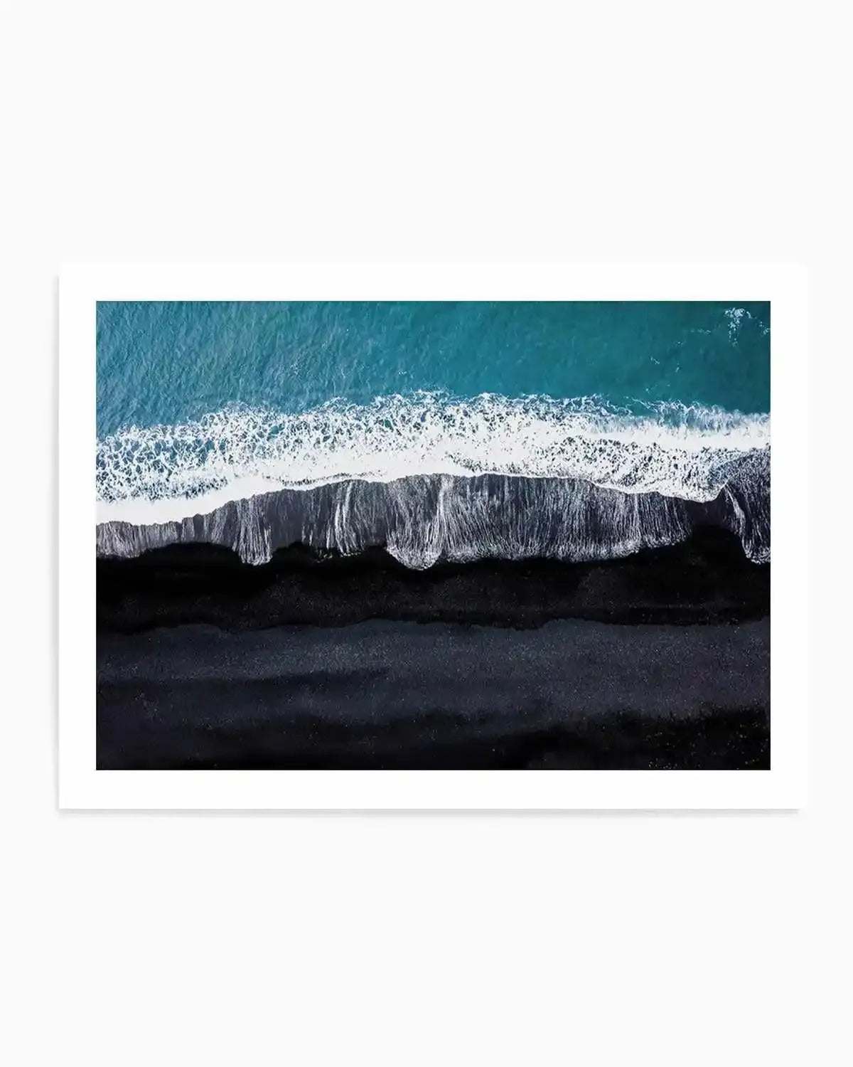 Black Sand Beach | LS Art Print from Olive et Oriel where you can shop wallpaper and artworks online