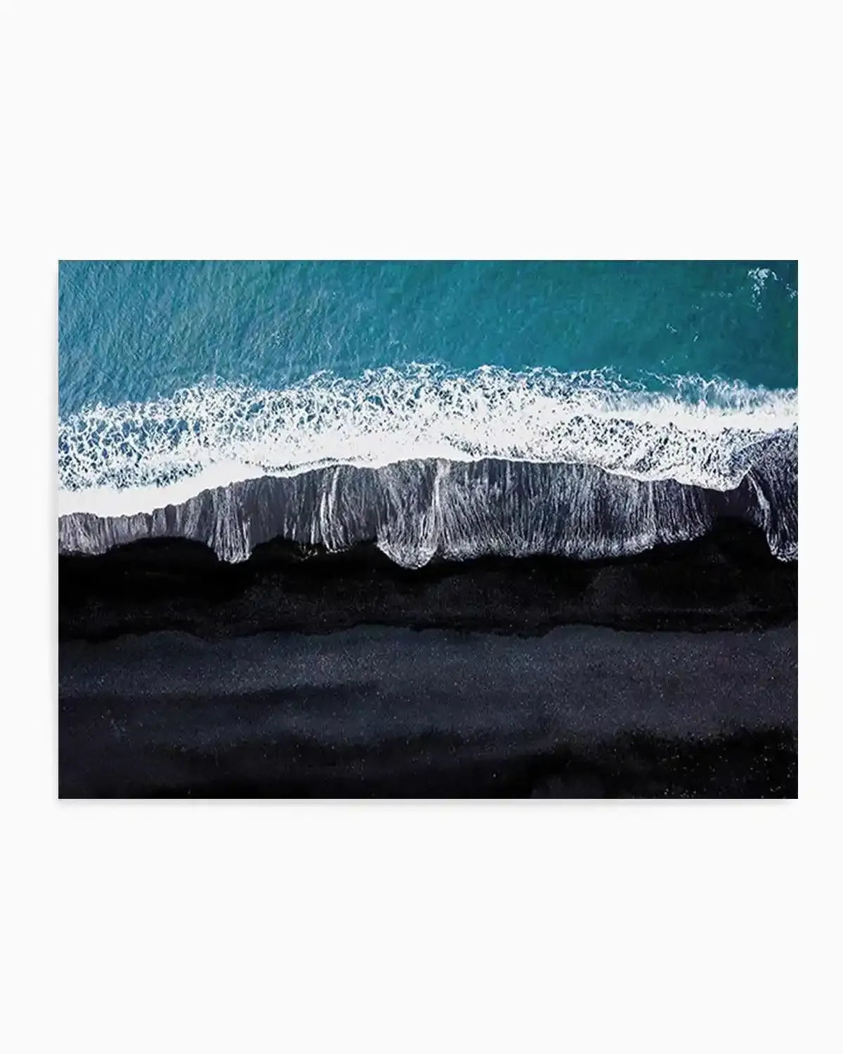 Black Sand Beach | LS Art Print from Olive et Oriel where you can shop wallpaper and artworks online