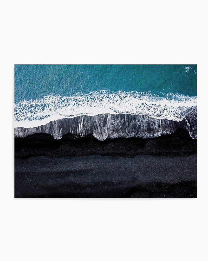 Black Sand Beach | LS Art Print