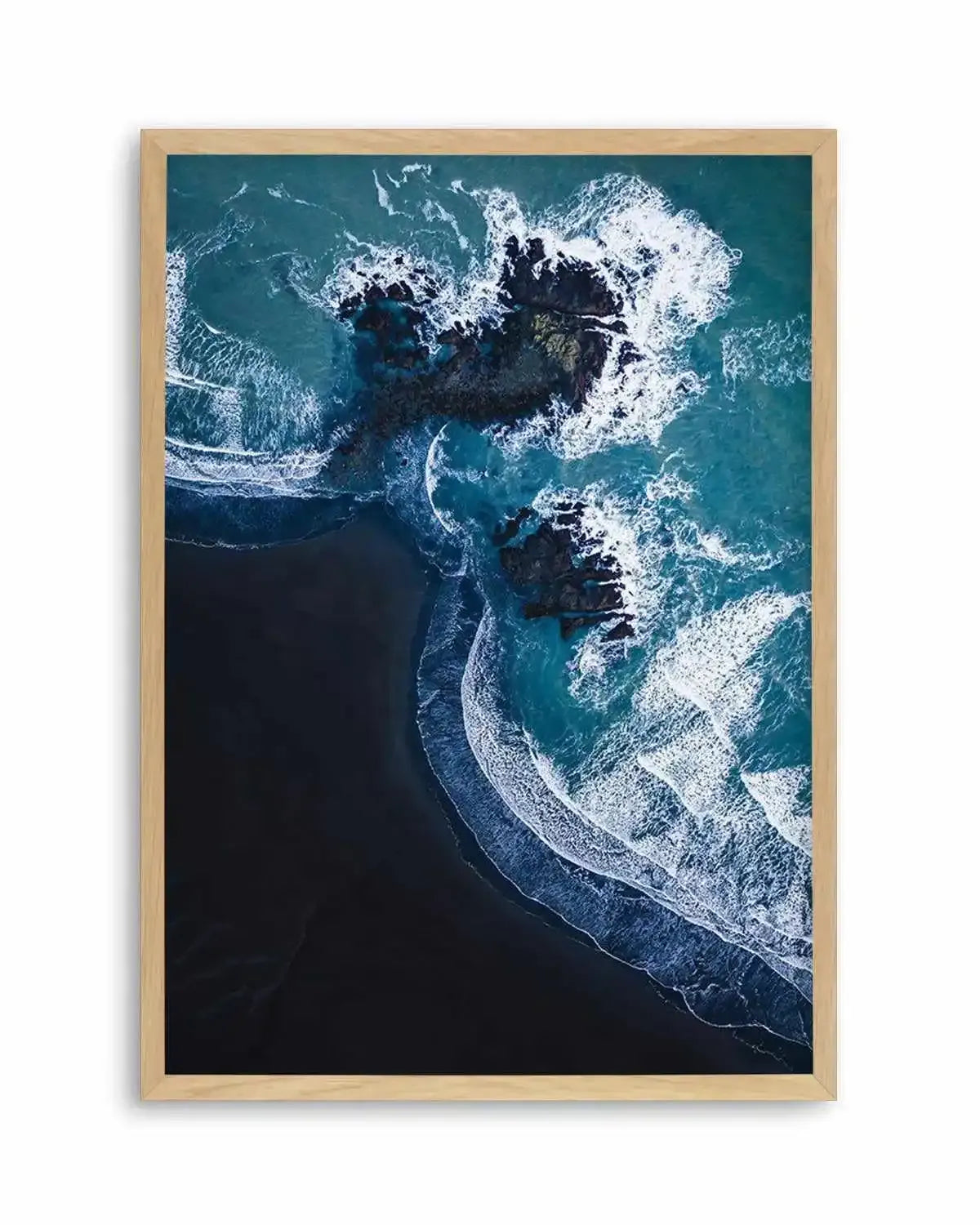 Black Sand Beach | PT Art Print from Olive et Oriel where you can shop wallpaper and artworks online