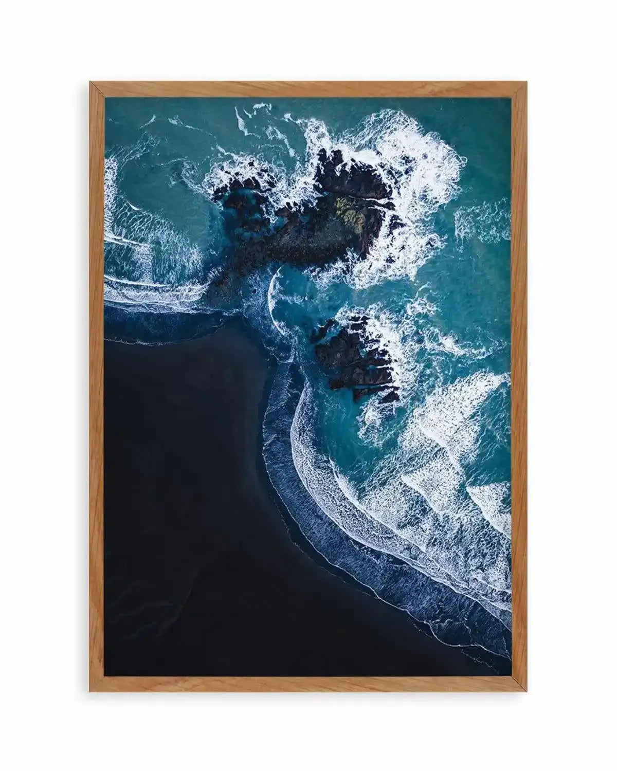 Black Sand Beach | PT Art Print from Olive et Oriel where you can shop wallpaper and artworks online