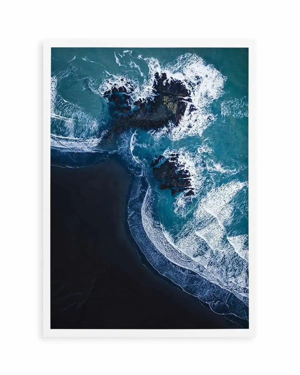 Black Sand Beach | PT Art Print from Olive et Oriel where you can shop wallpaper and artworks online