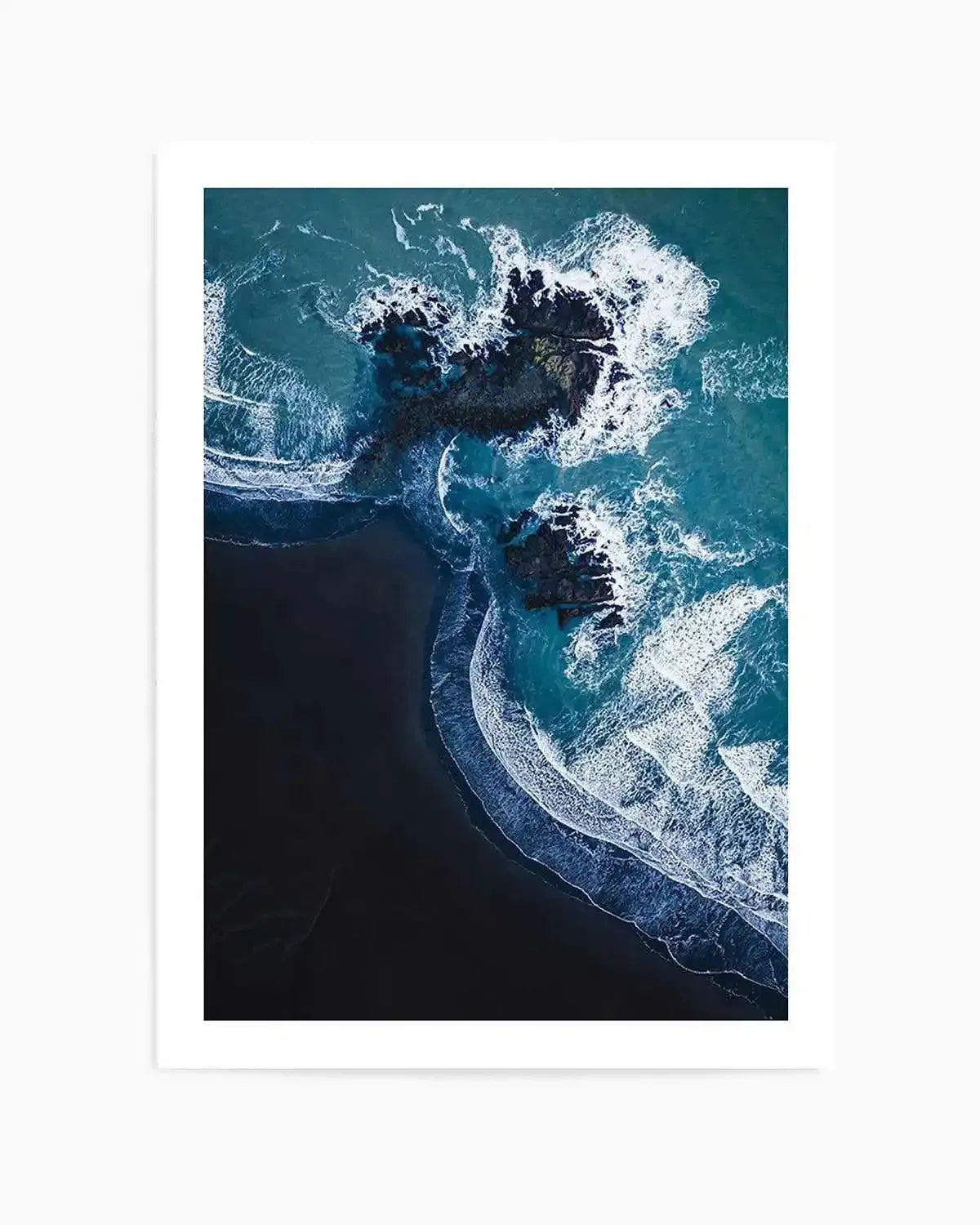 Black Sand Beach | PT Art Print from Olive et Oriel where you can shop wallpaper and artworks online