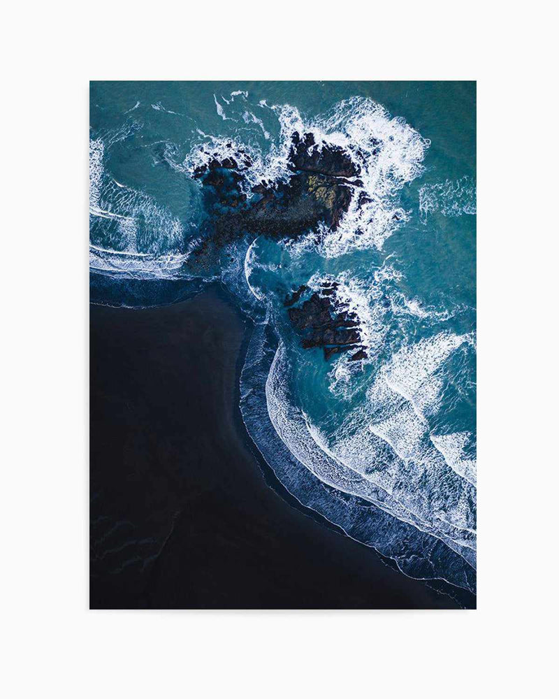 Black Sand Beach | PT Art Print