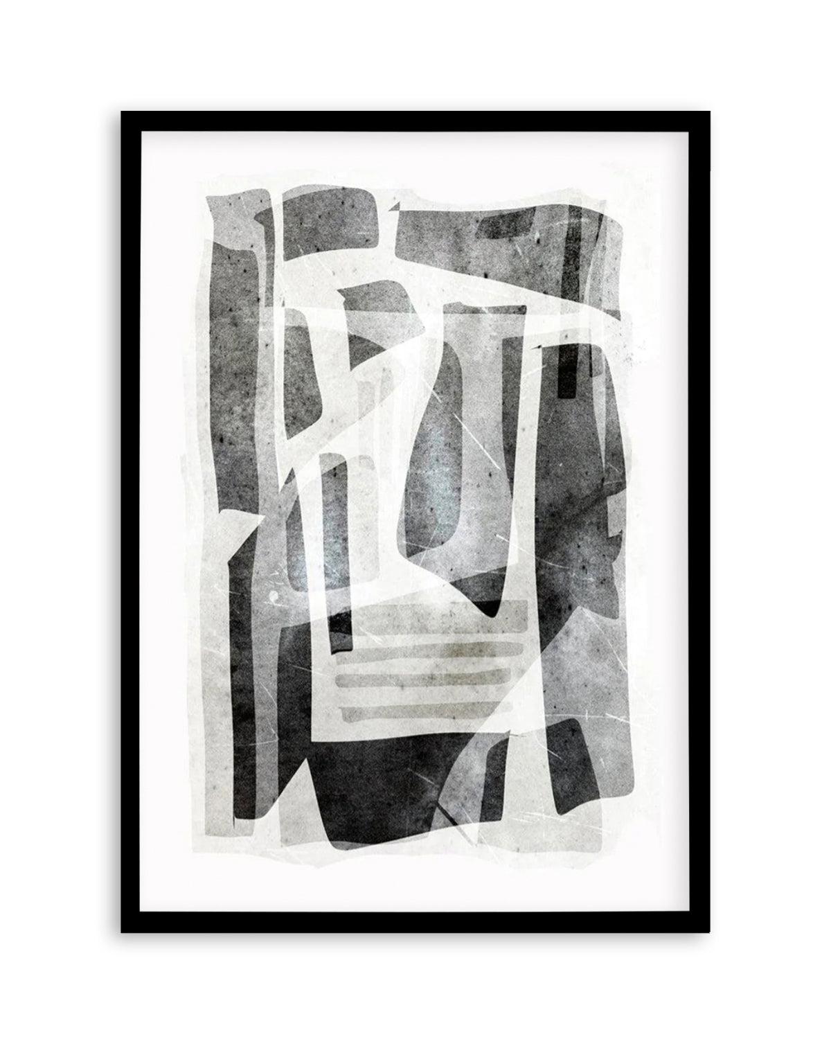 Black Tone Form by Dan Hobday Art Print