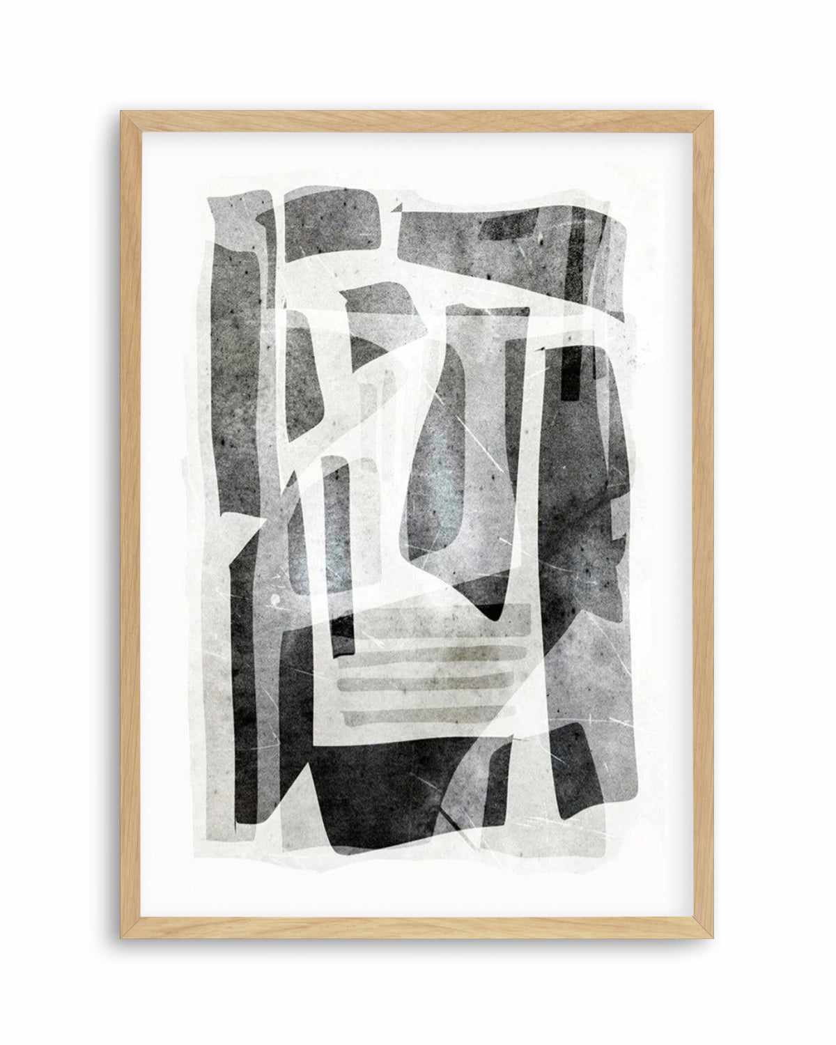 Black Tone Form by Dan Hobday Art Print