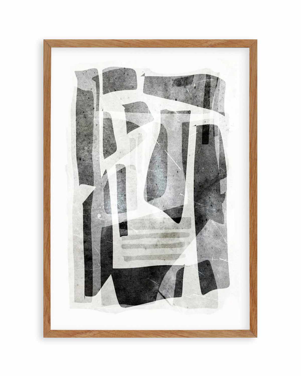 Black Tone Form by Dan Hobday Art Print