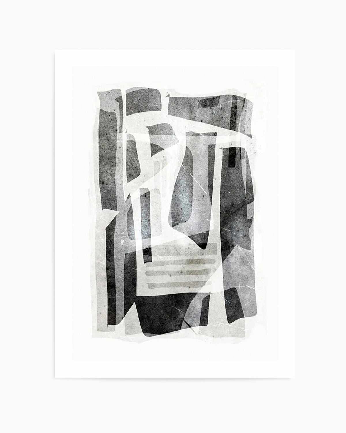 Black Tone Form by Dan Hobday Art Print