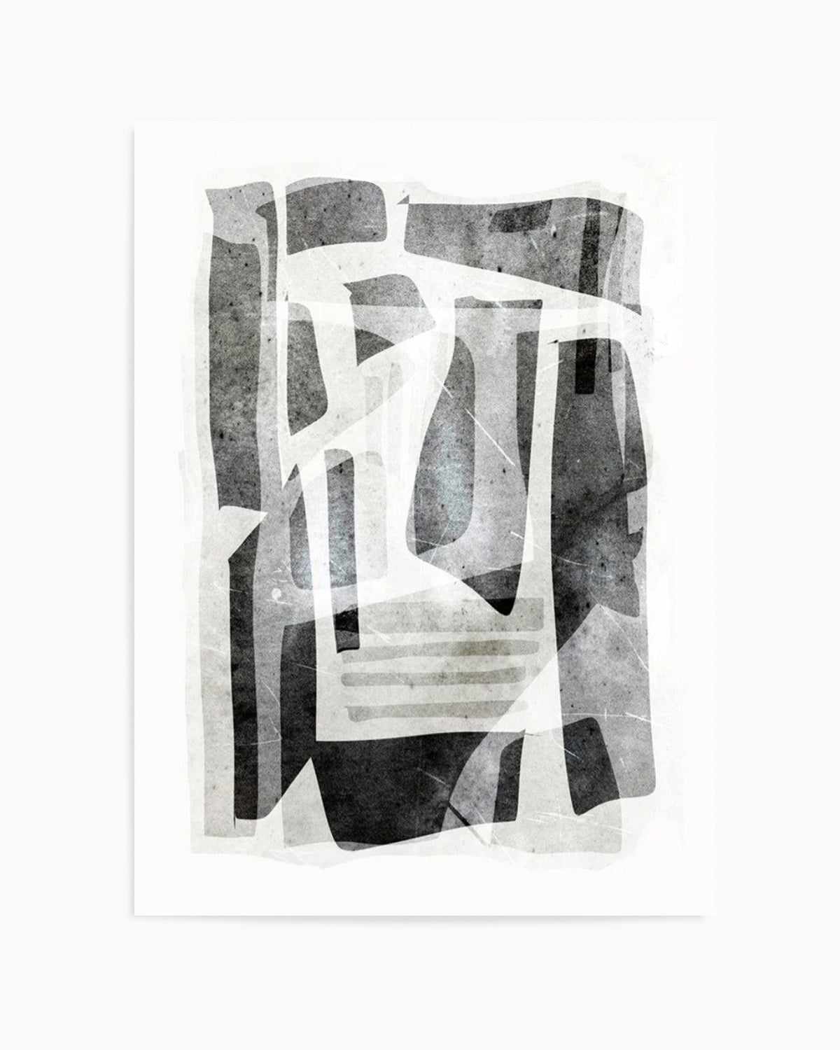 Black Tone Form by Dan Hobday Art Print