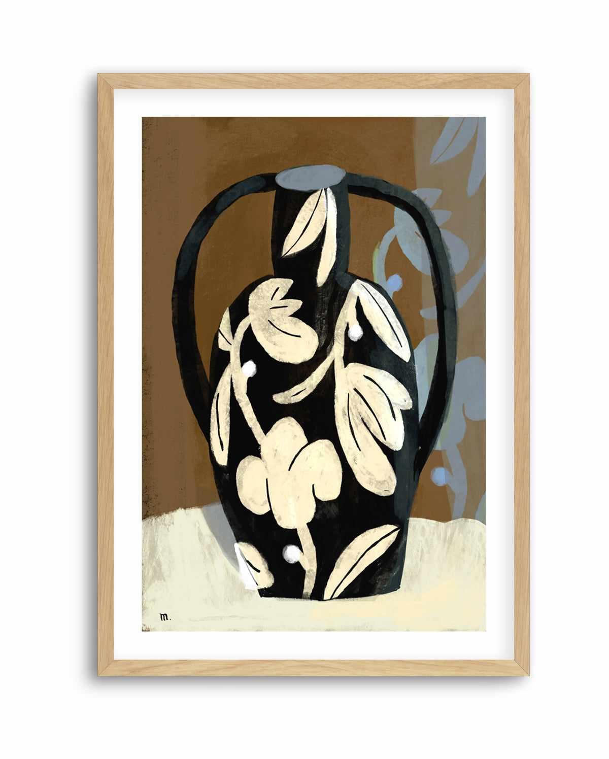 Black Vase by Marco Marella | Art Print from Olive et Oriel where you can shop wallpaper and artworks online