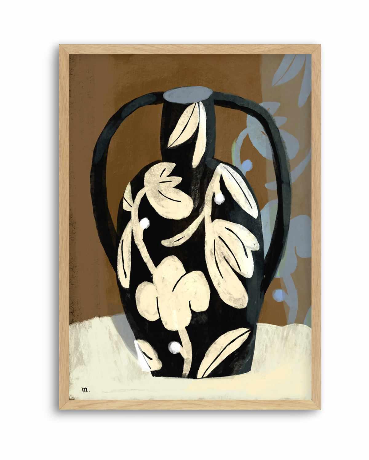 Black Vase by Marco Marella | Art Print from Olive et Oriel where you can shop wallpaper and artworks online