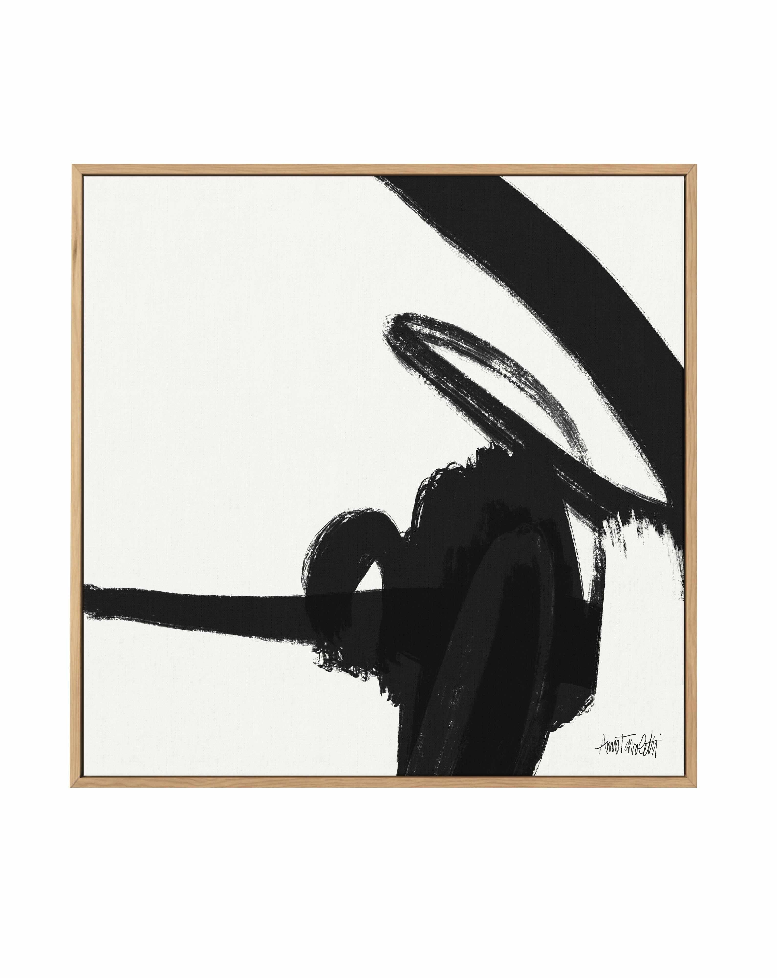 Black and White Abstract II | Framed Canvas Art Print from Olive et Oriel where you can shop wallpaper and artworks online
