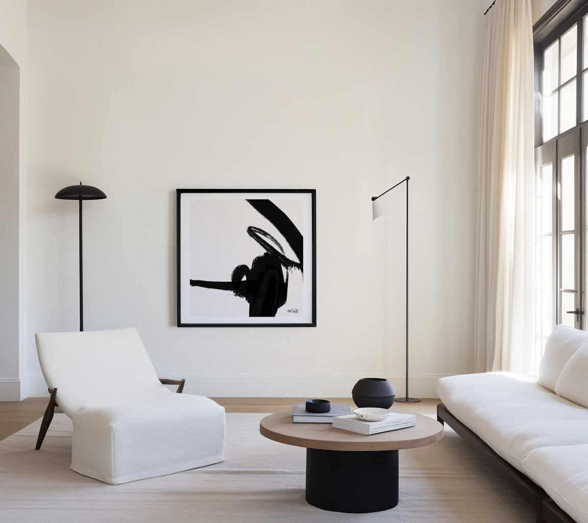 Black and White Abstract II | Art Print from Olive et Oriel where you can shop wallpaper and artworks online