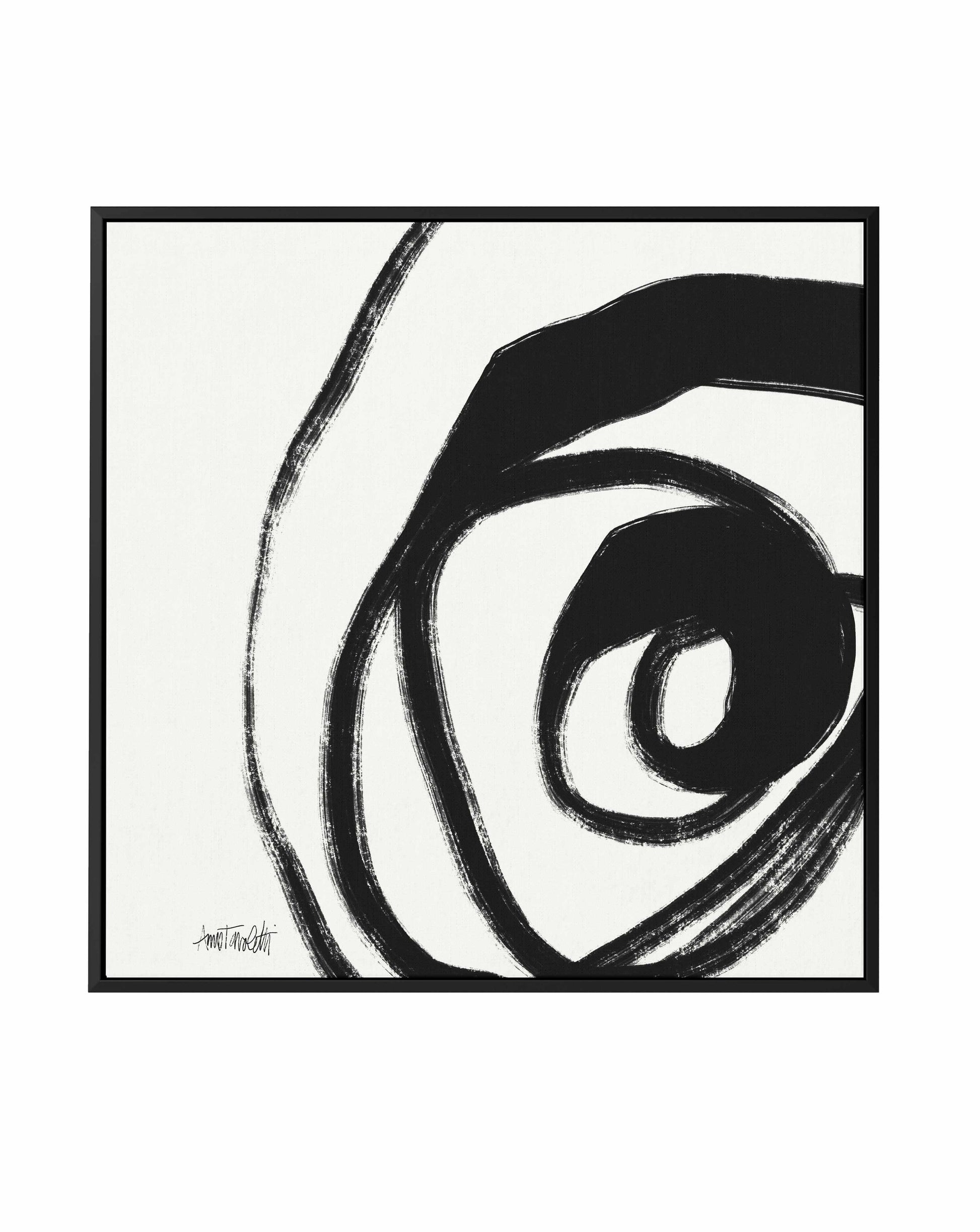 Black and White Abstract III | Framed Canvas Art Print from Olive et Oriel where you can shop wallpaper and artworks online