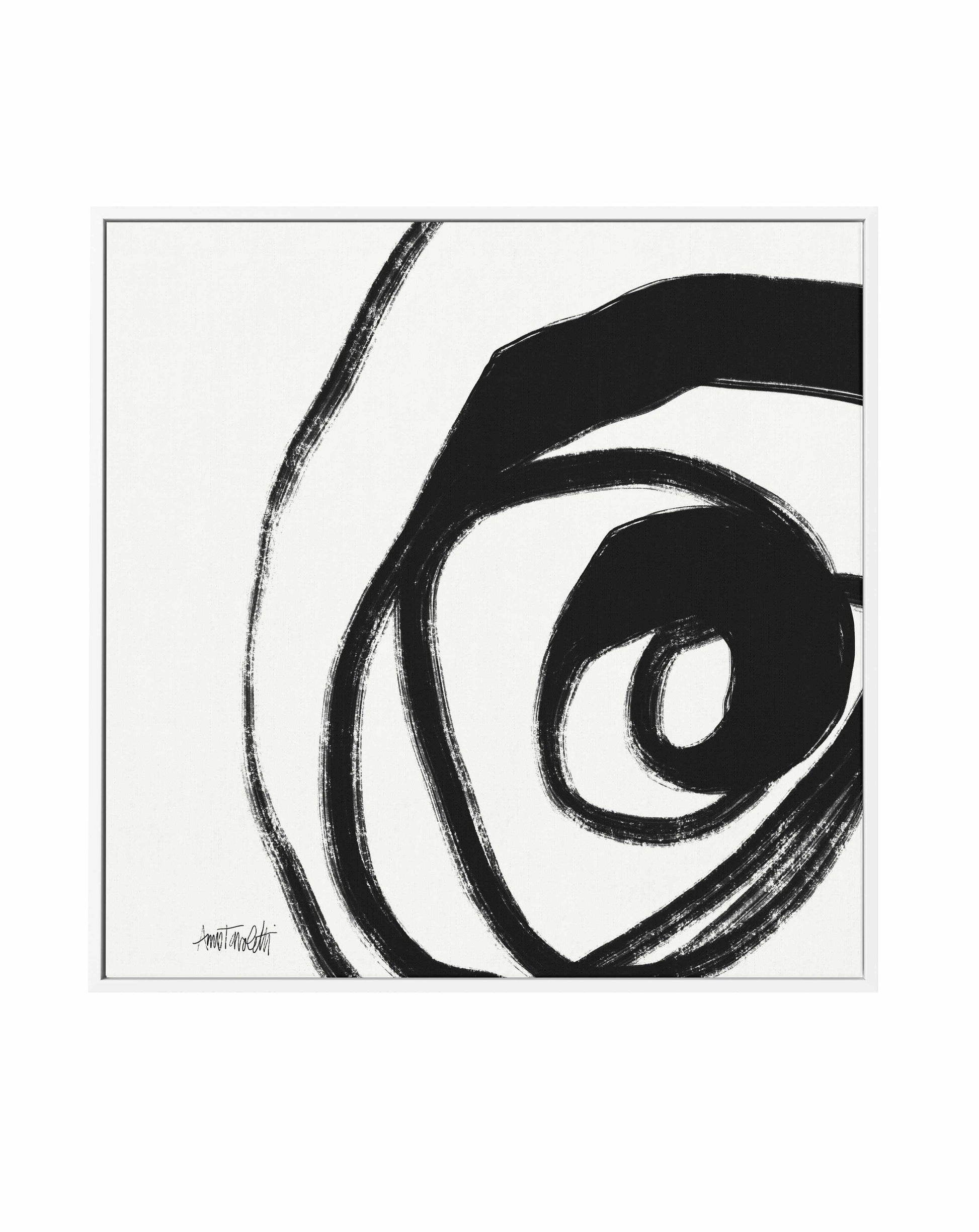 Black and White Abstract III | Framed Canvas Art Print from Olive et Oriel where you can shop wallpaper and artworks online
