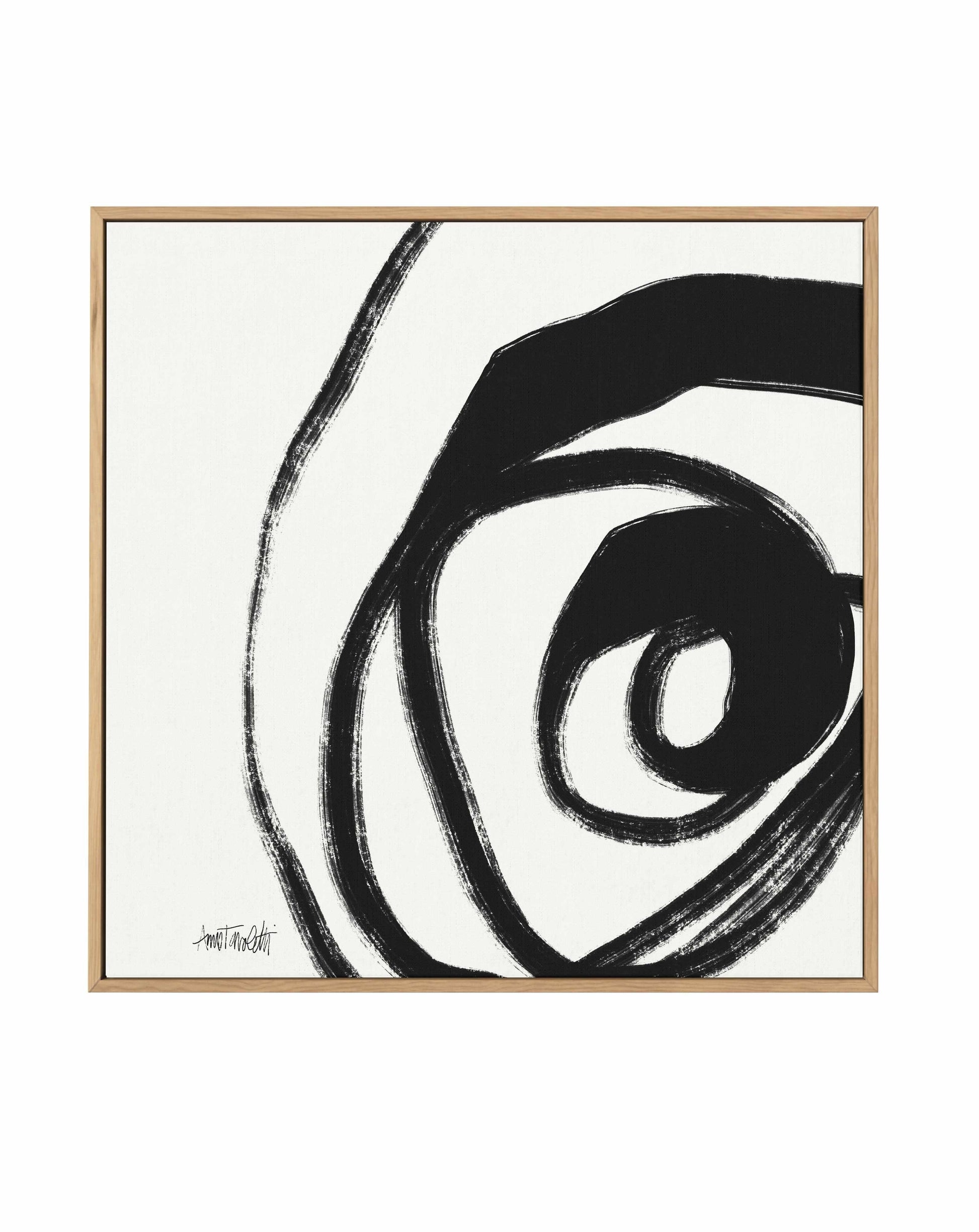 Black and White Abstract III | Framed Canvas Art Print from Olive et Oriel where you can shop wallpaper and artworks online