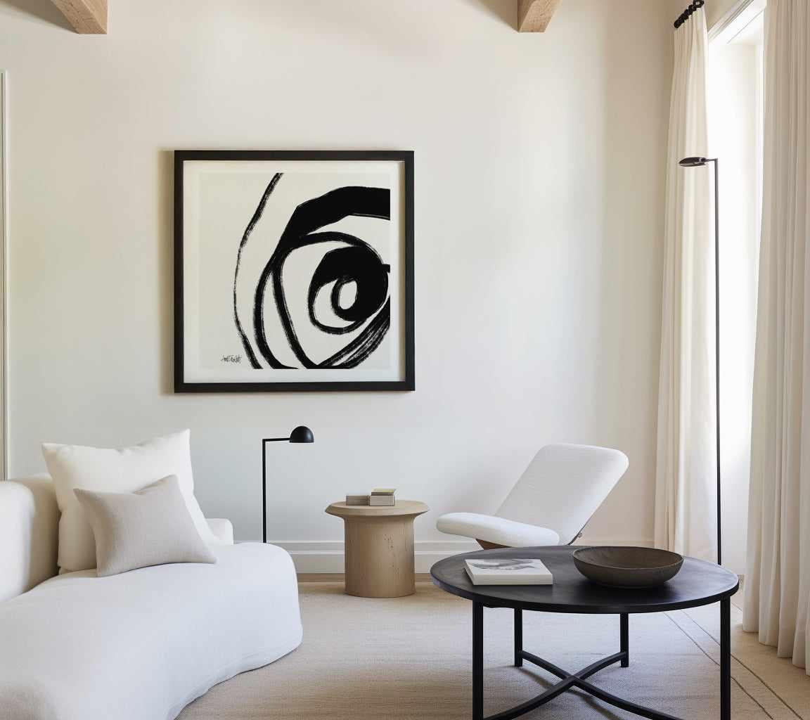 Black and White Abstract III | Art Print from Olive et Oriel where you can shop wallpaper and artworks online