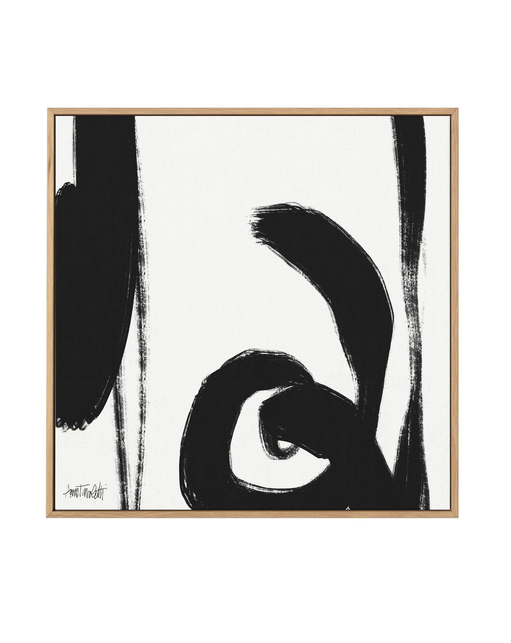 Black and White Abstract IV | Framed Canvas Art Print from Olive et Oriel where you can shop wallpaper and artworks online