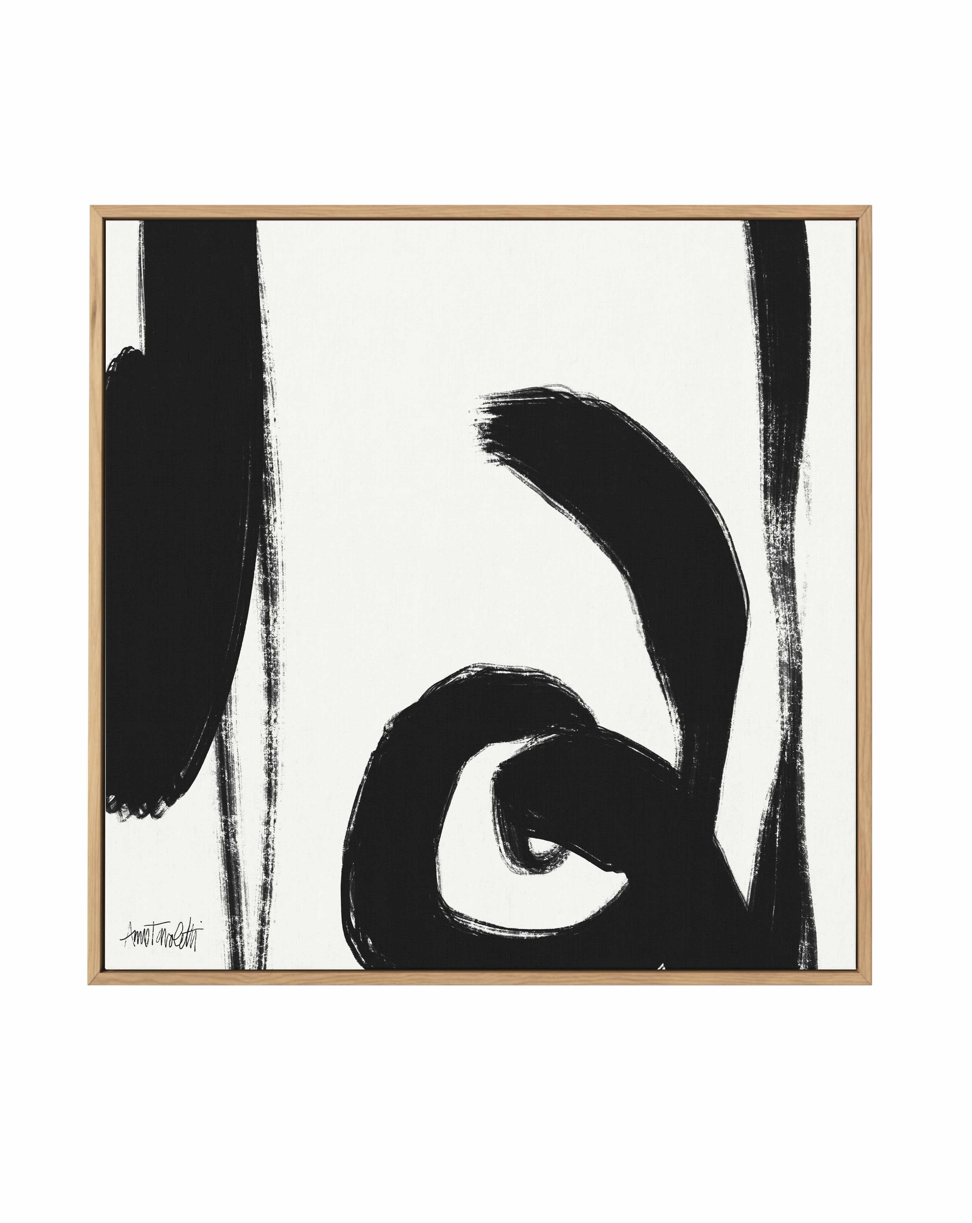 Black and White Abstract IV | Framed Canvas Art Print from Olive et Oriel where you can shop wallpaper and artworks online