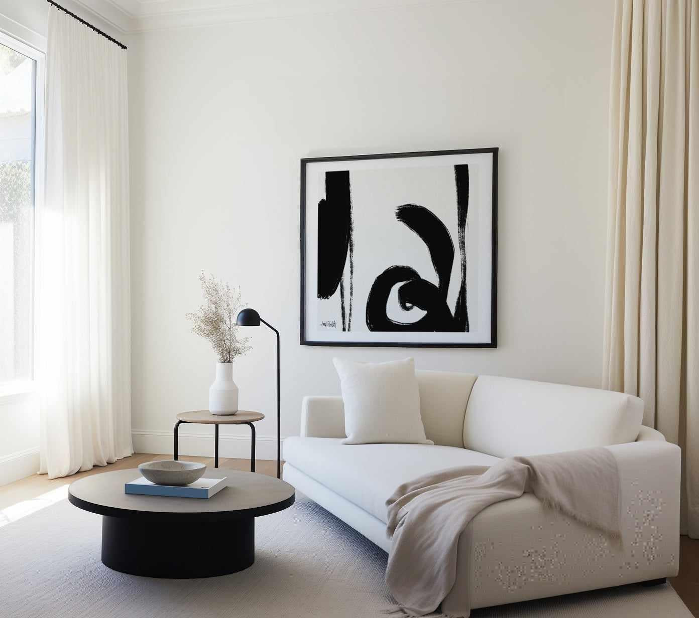 Black and White Abstract IV | Art Print from Olive et Oriel where you can shop wallpaper and artworks online