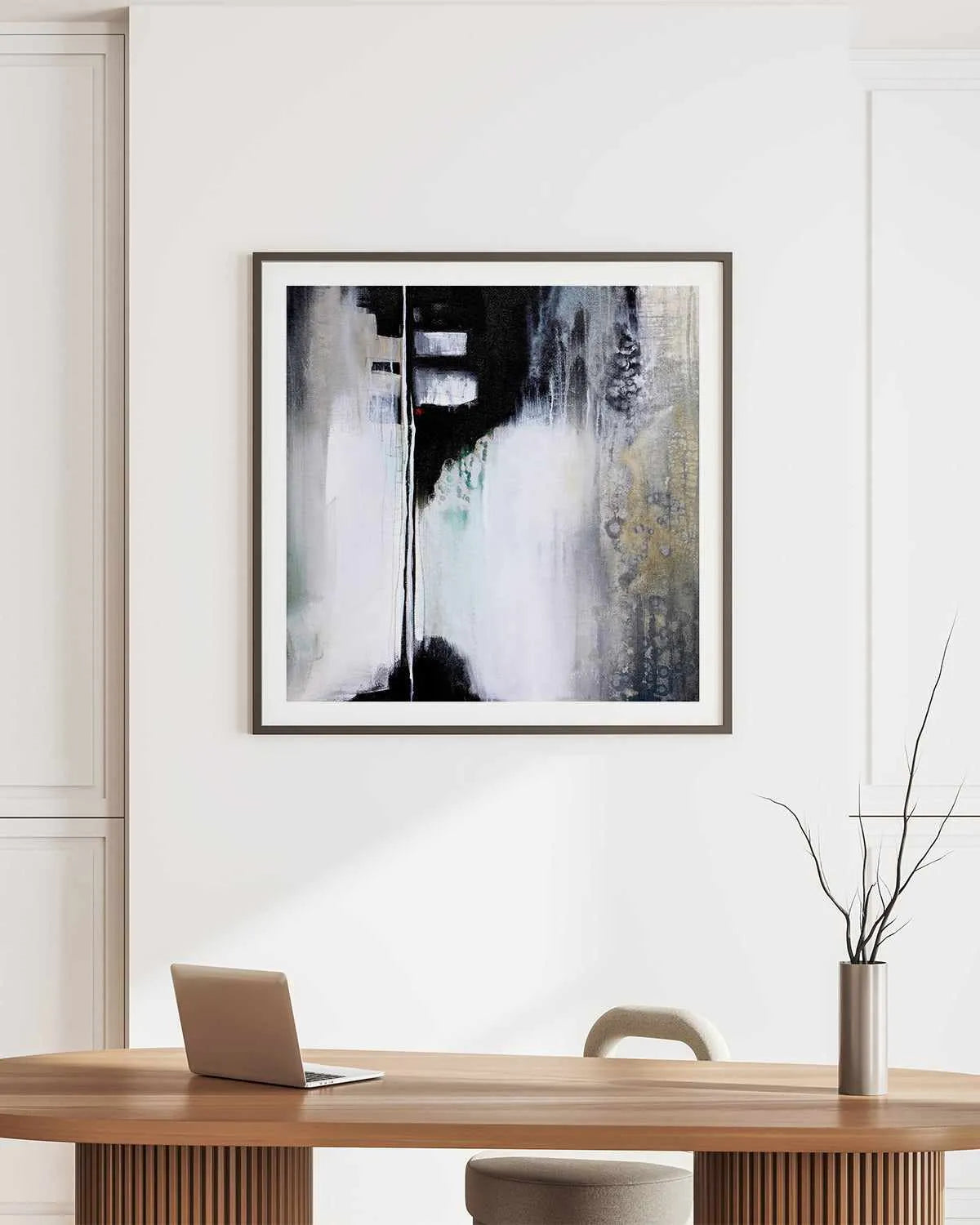 Black and White Drama by Karen Hale Art Print from Olive et Oriel where you can shop wallpaper and artworks online