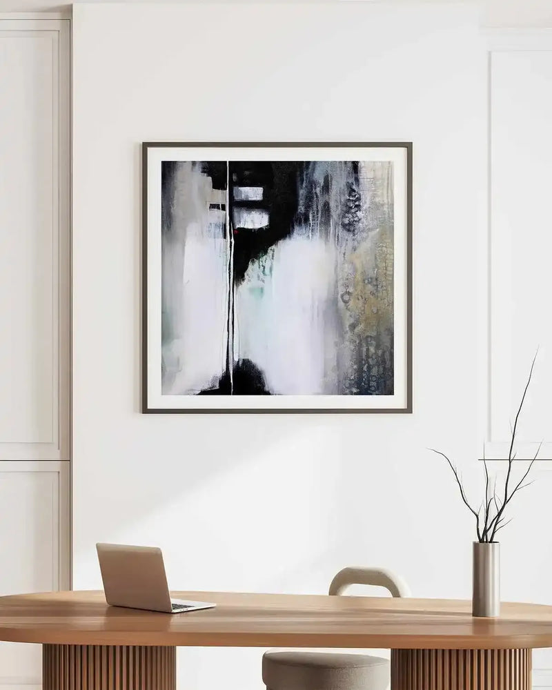 Black and White Drama by Karen Hale Art Print from Olive et Oriel where you can shop wallpaper and artworks online