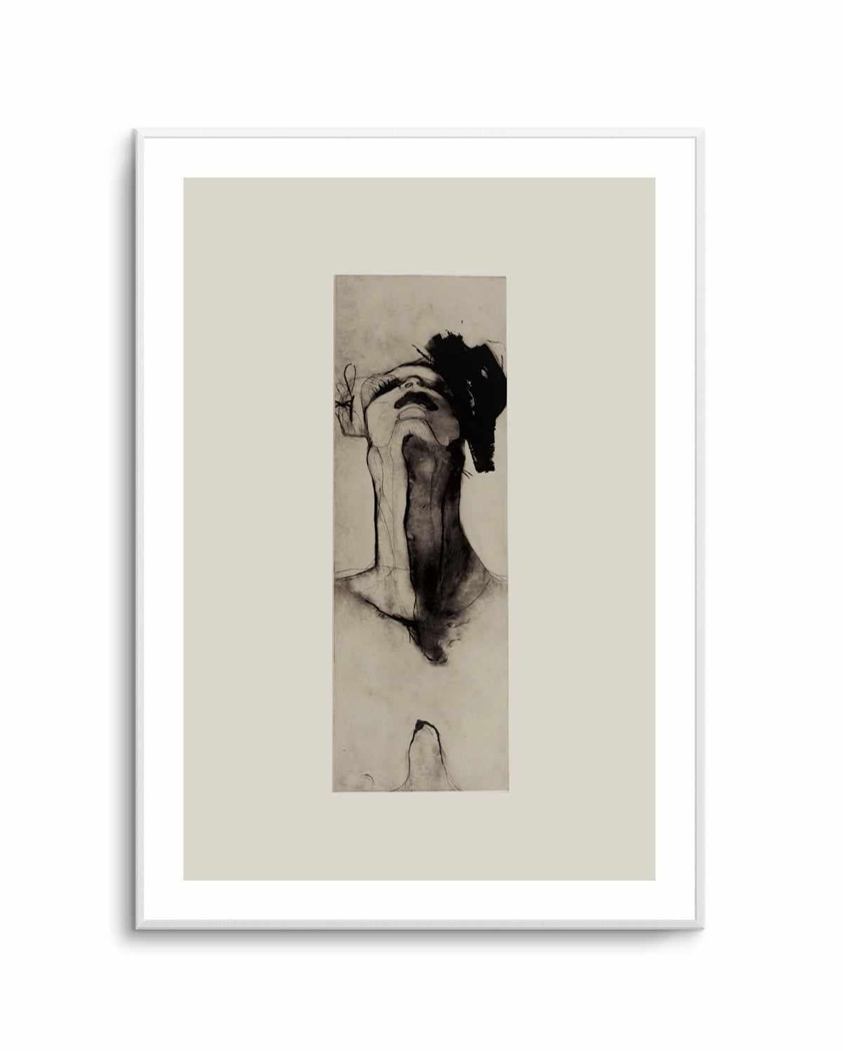 Black and White Expressionist of a Figure by Doris Schmitz | Art Print from Olive et Oriel where you can shop wallpaper and artworks online