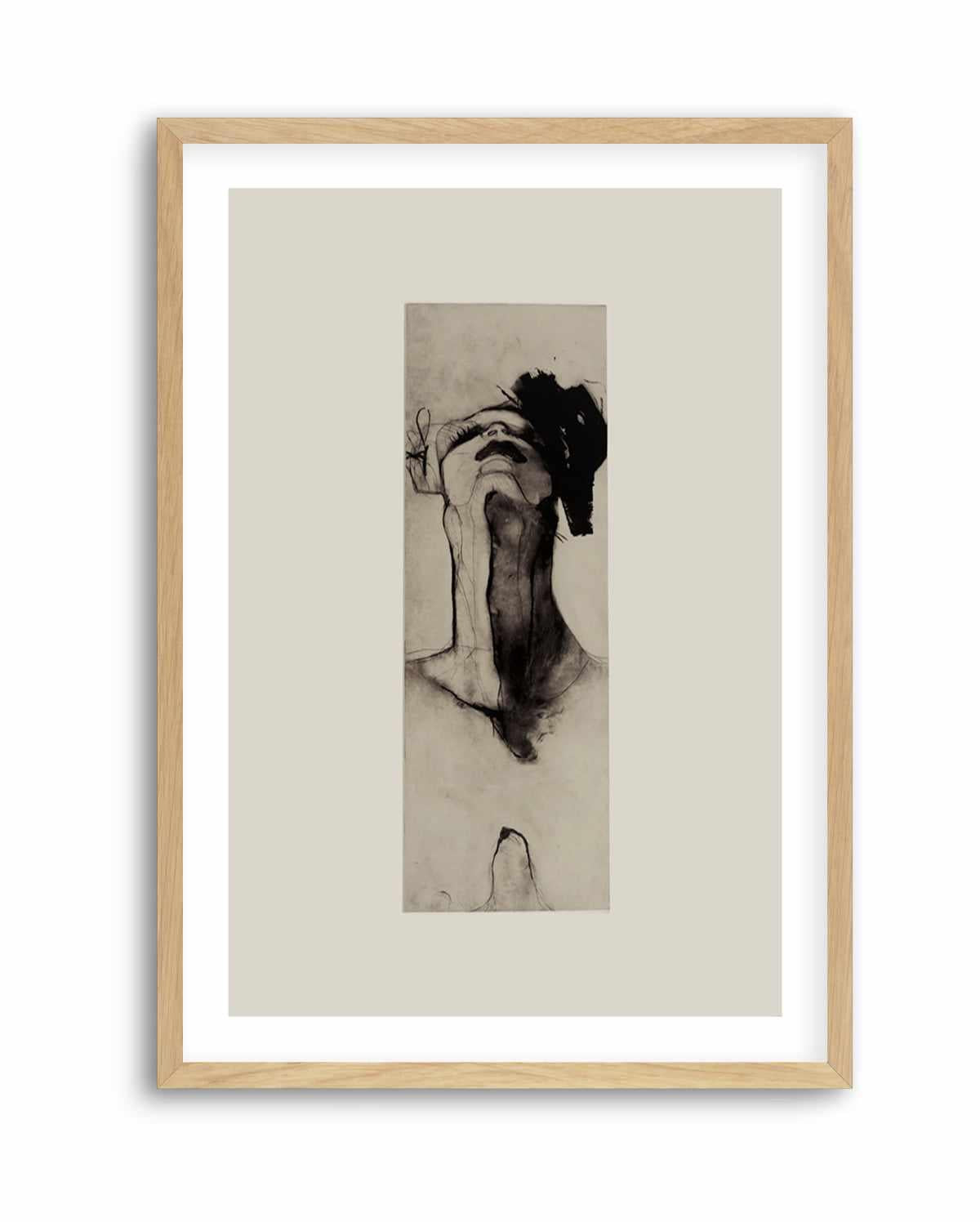 Black and White Expressionist of a Figure by Doris Schmitz | Art Print from Olive et Oriel where you can shop wallpaper and artworks online