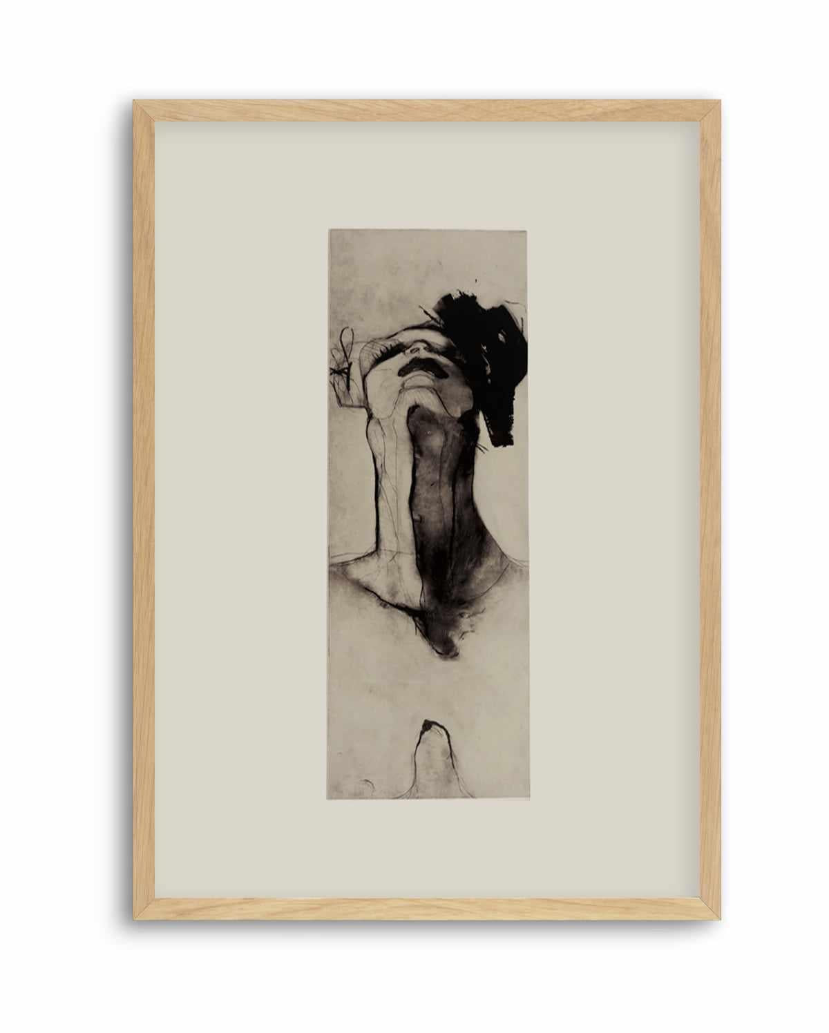 Black and White Expressionist of a Figure by Doris Schmitz | Art Print from Olive et Oriel where you can shop wallpaper and artworks online