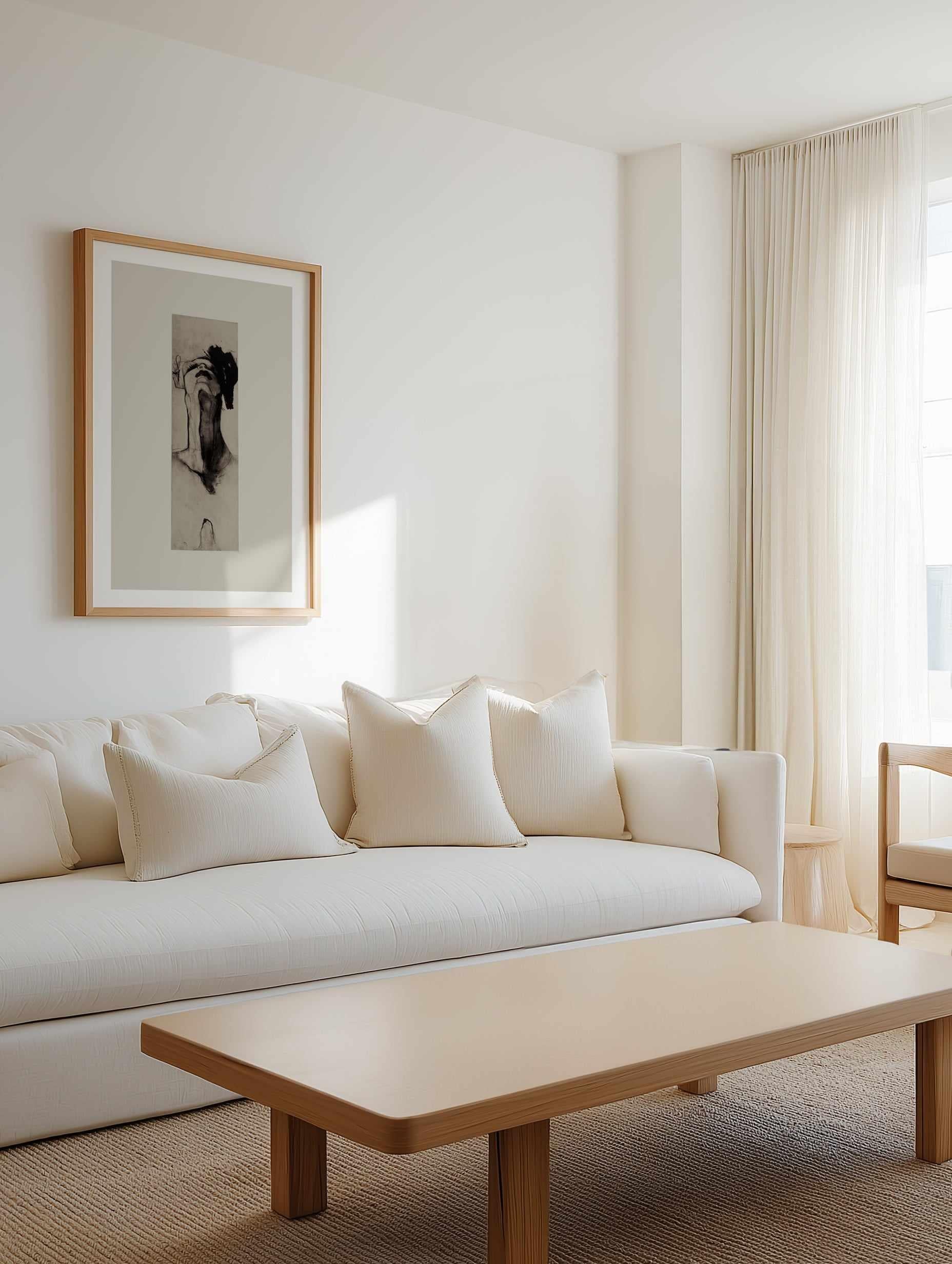 Black and White Expressionist of a Figure by Doris Schmitz | Art Print from Olive et Oriel where you can shop wallpaper and artworks online