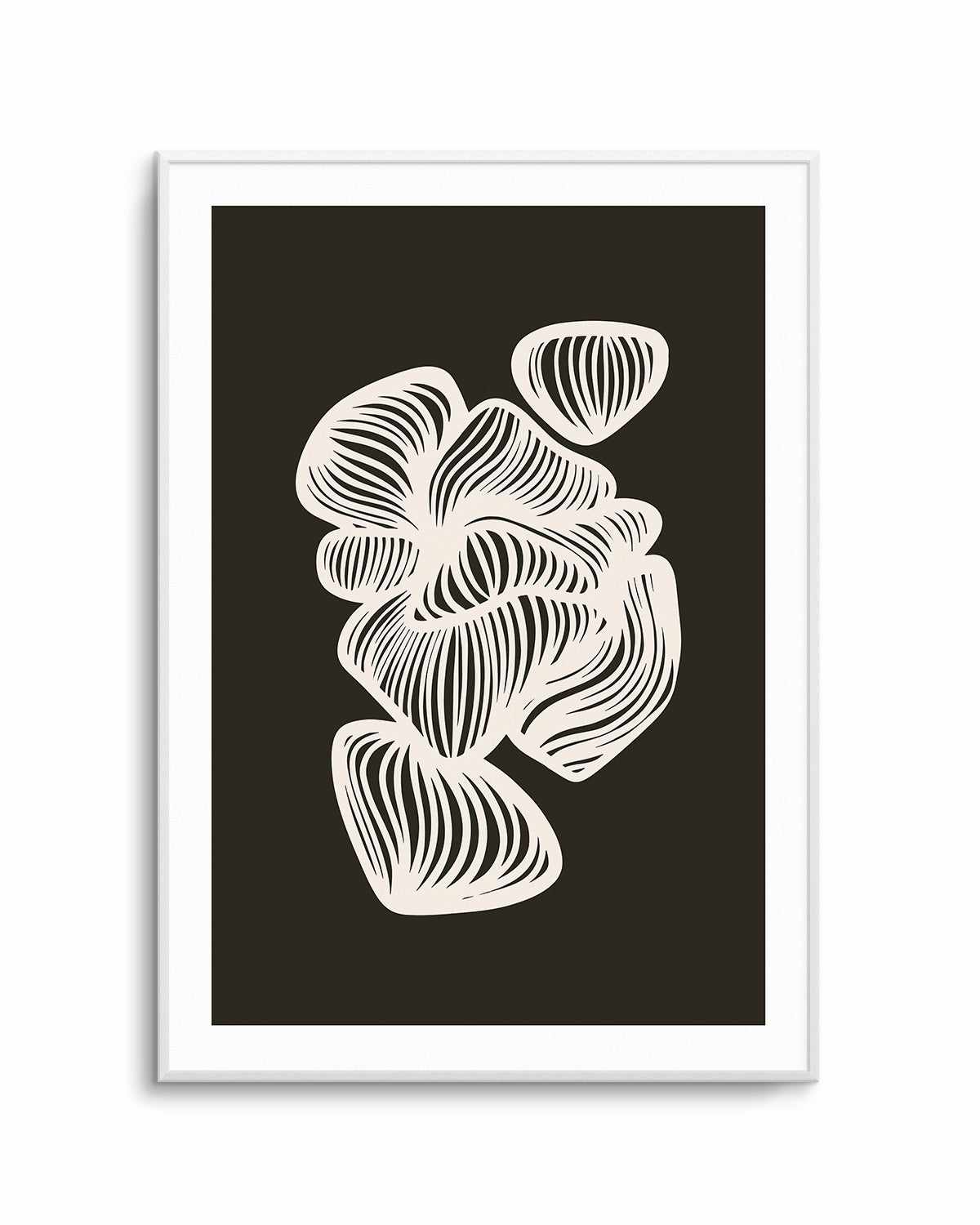 Black and White Shapes by Incado Art Print