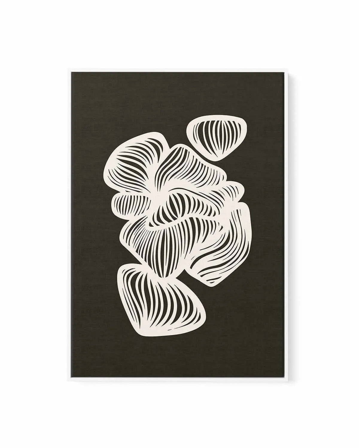 Black and White Shapes by Incado | Framed Canvas Art Print from Olive et Oriel where you can shop wallpaper and artworks online
