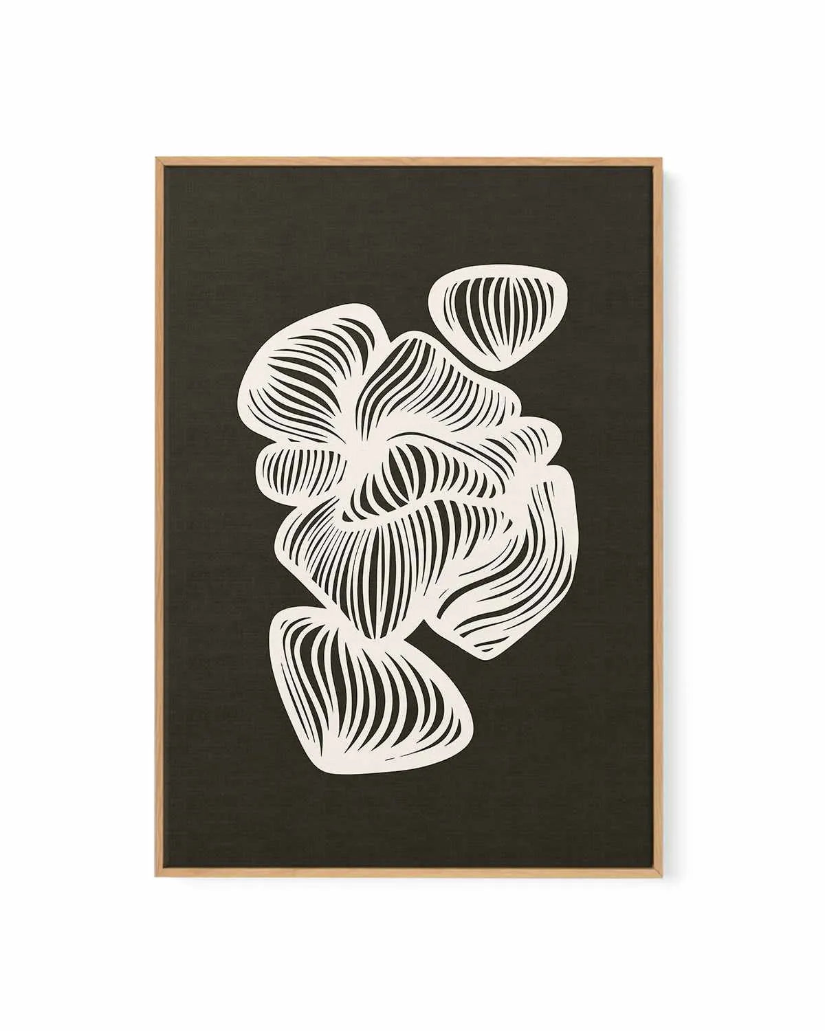 Black and White Shapes by Incado | Framed Canvas Art Print from Olive et Oriel where you can shop wallpaper and artworks online