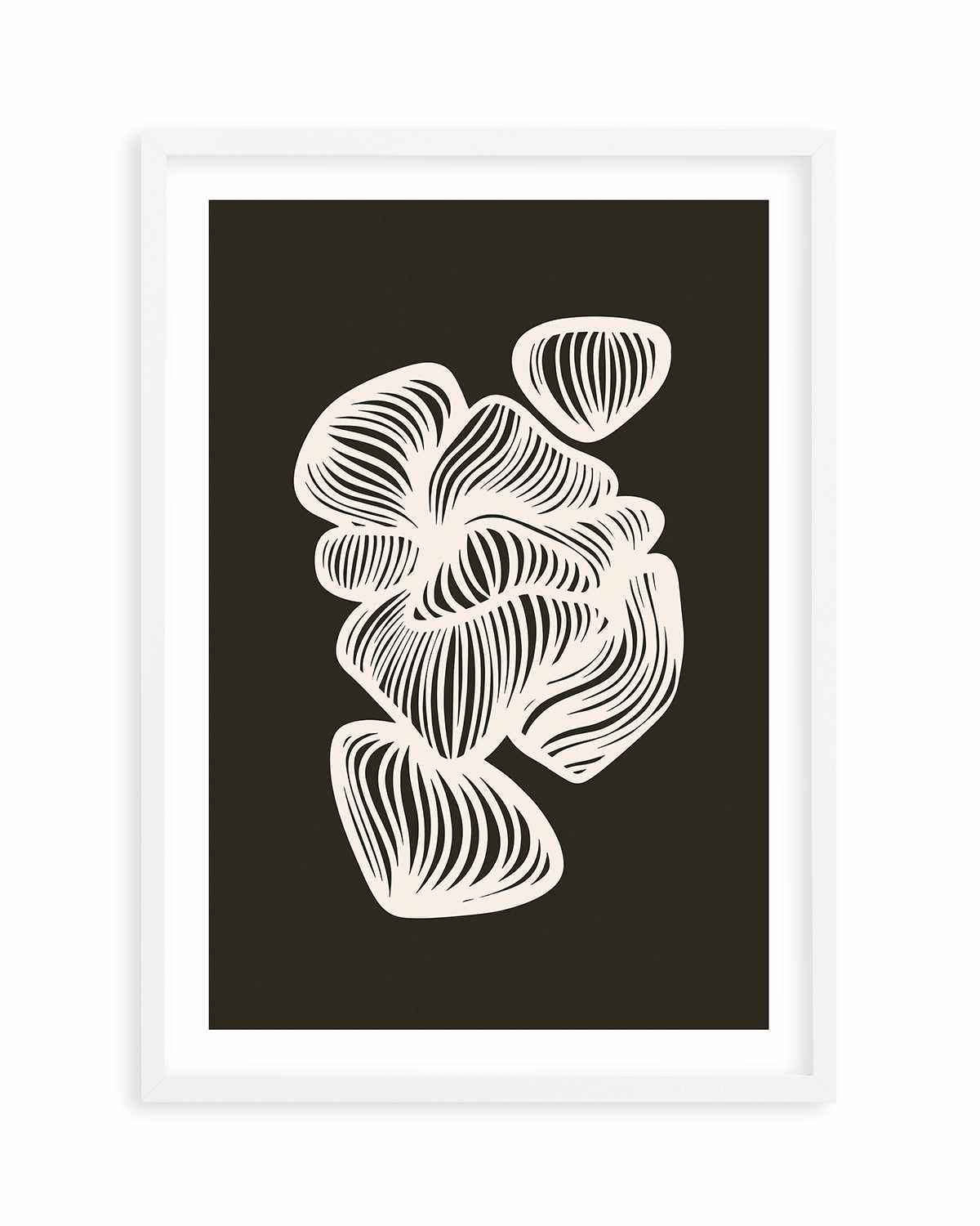 Black and White Shapes by Incado Art Print