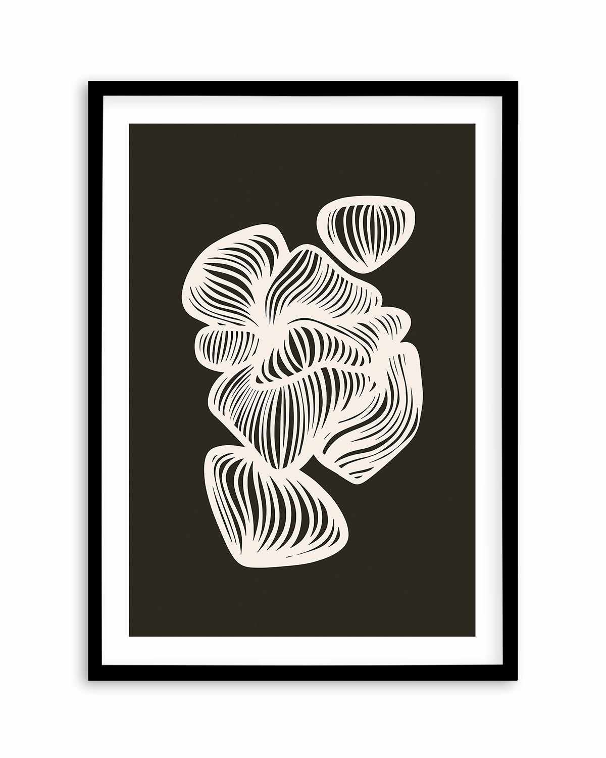 Black and White Shapes by Incado Art Print