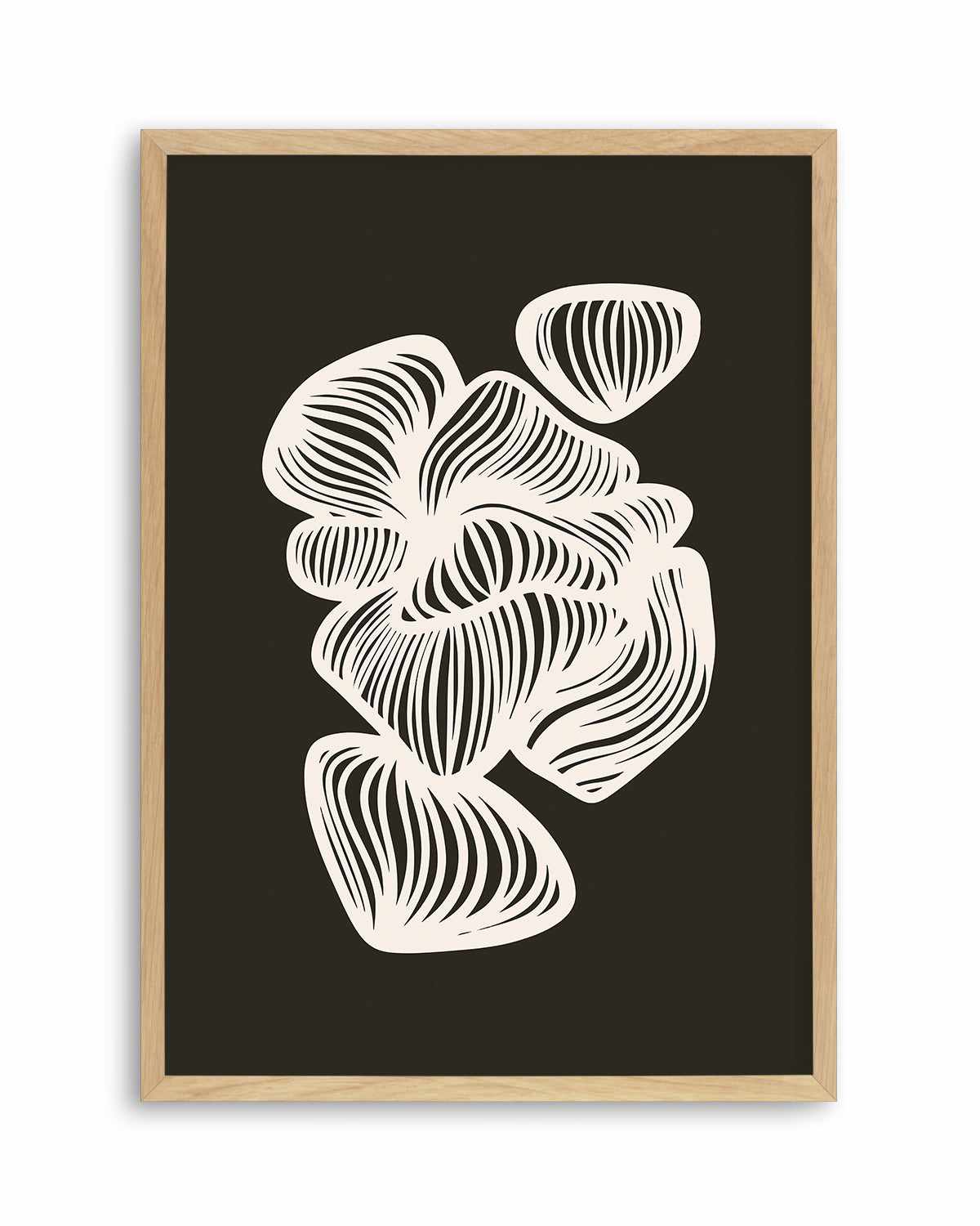 Black and White Shapes by Incado Art Print