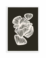 Black and White Shapes by Incado Art Print