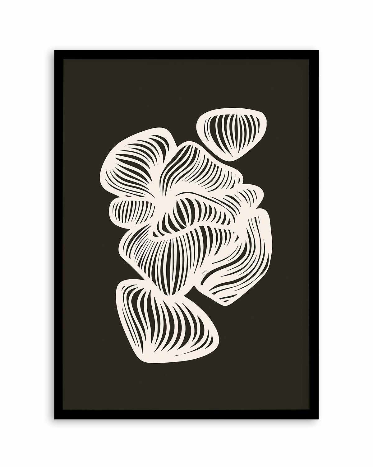 Black and White Shapes by Incado Art Print