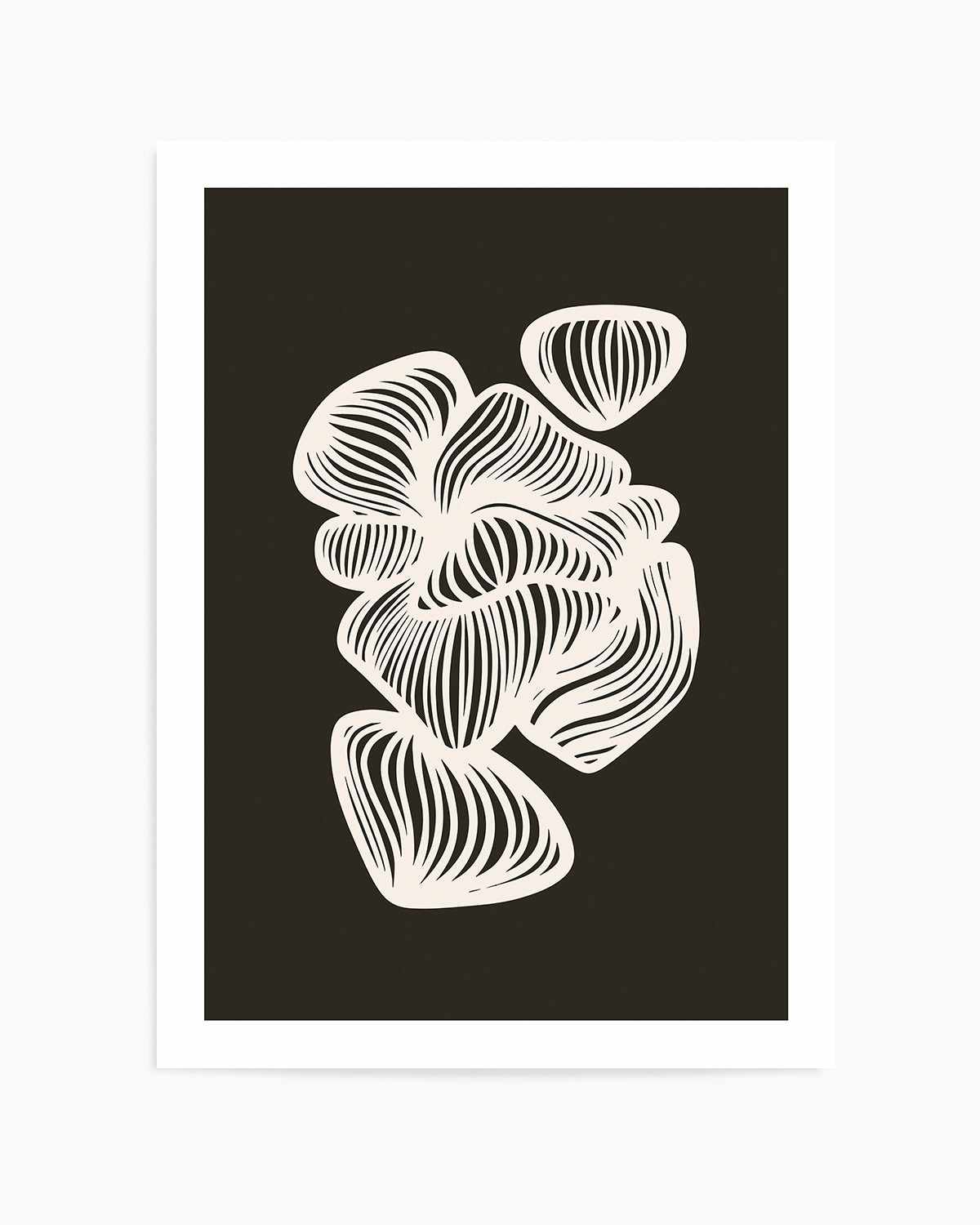 Black and White Shapes by Incado Art Print