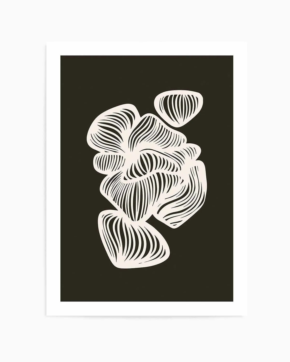 Black and White Shapes by Incado Art Print from Olive et Oriel where you can shop wallpaper and artworks online