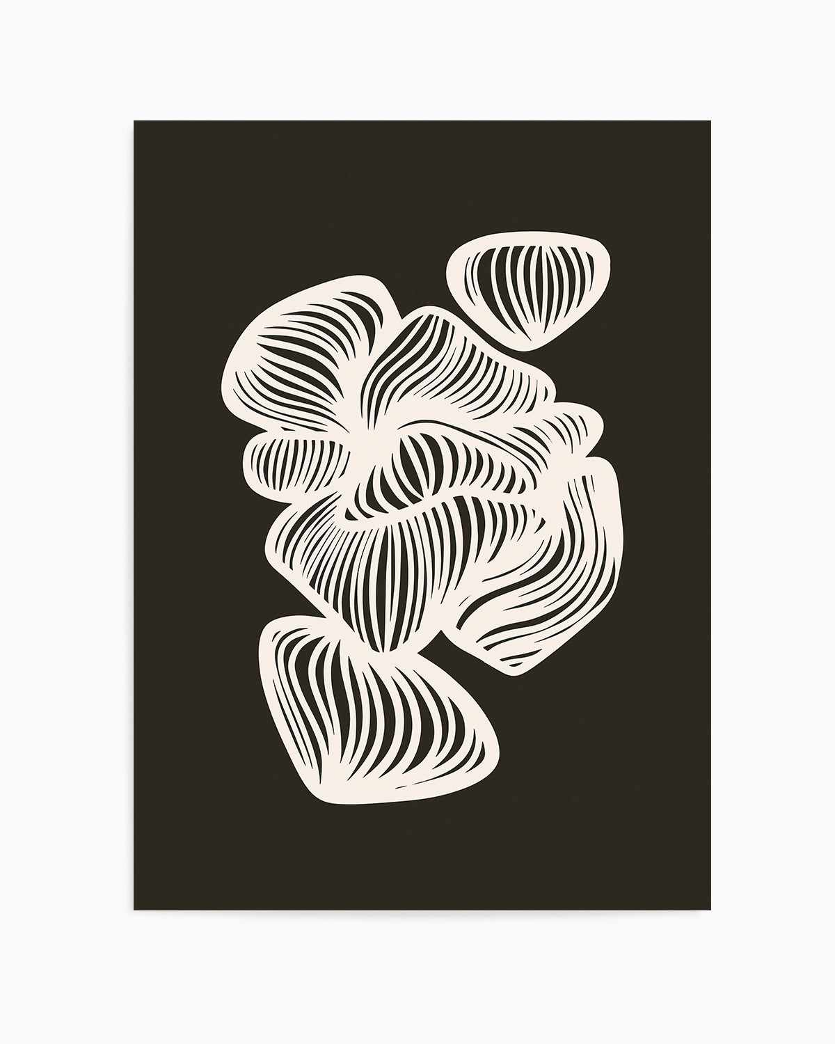 Black and White Shapes by Incado Art Print