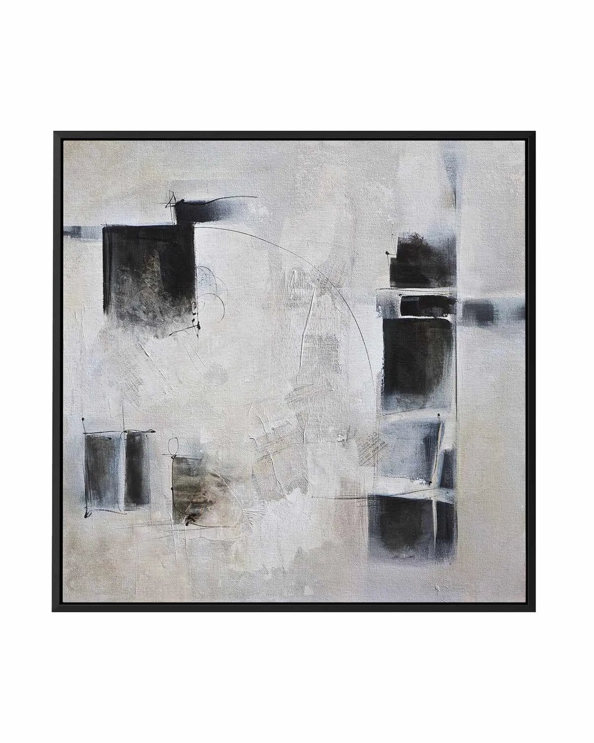 Black and White and In Between by Karen Hale | Framed Canvas Art Print from Olive et Oriel where you can shop wallpaper and artworks online