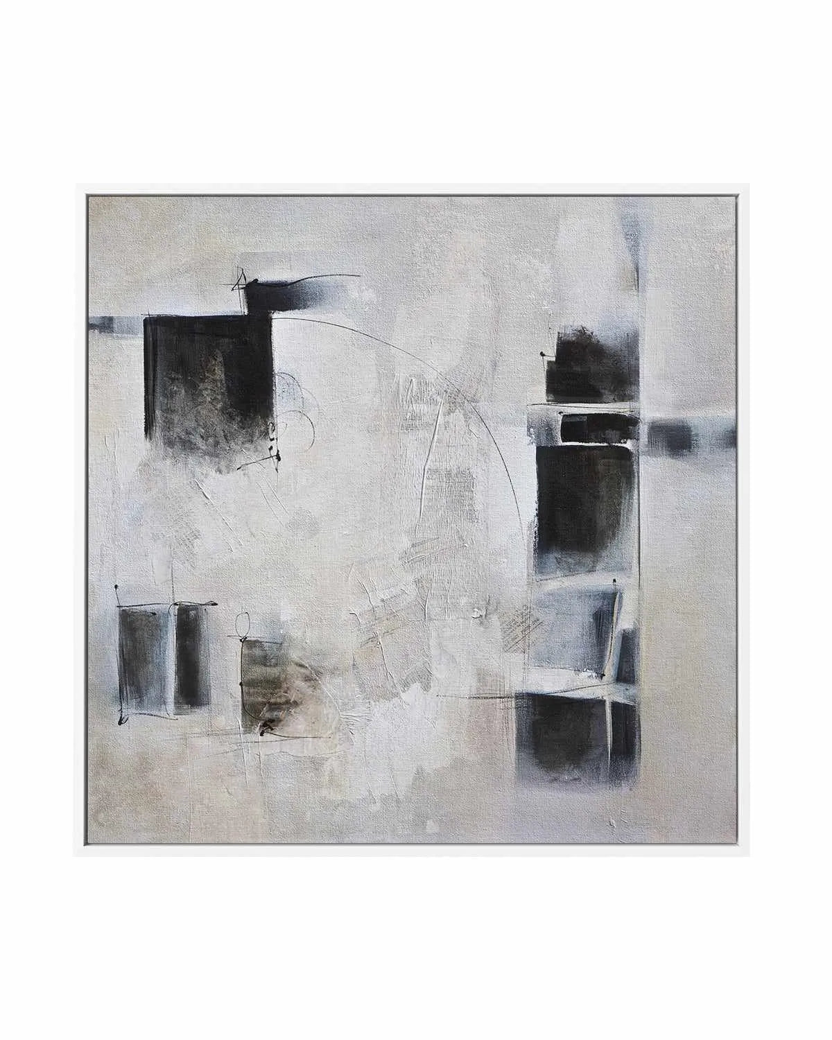 Black and White and In Between by Karen Hale | Framed Canvas Art Print from Olive et Oriel where you can shop wallpaper and artworks online