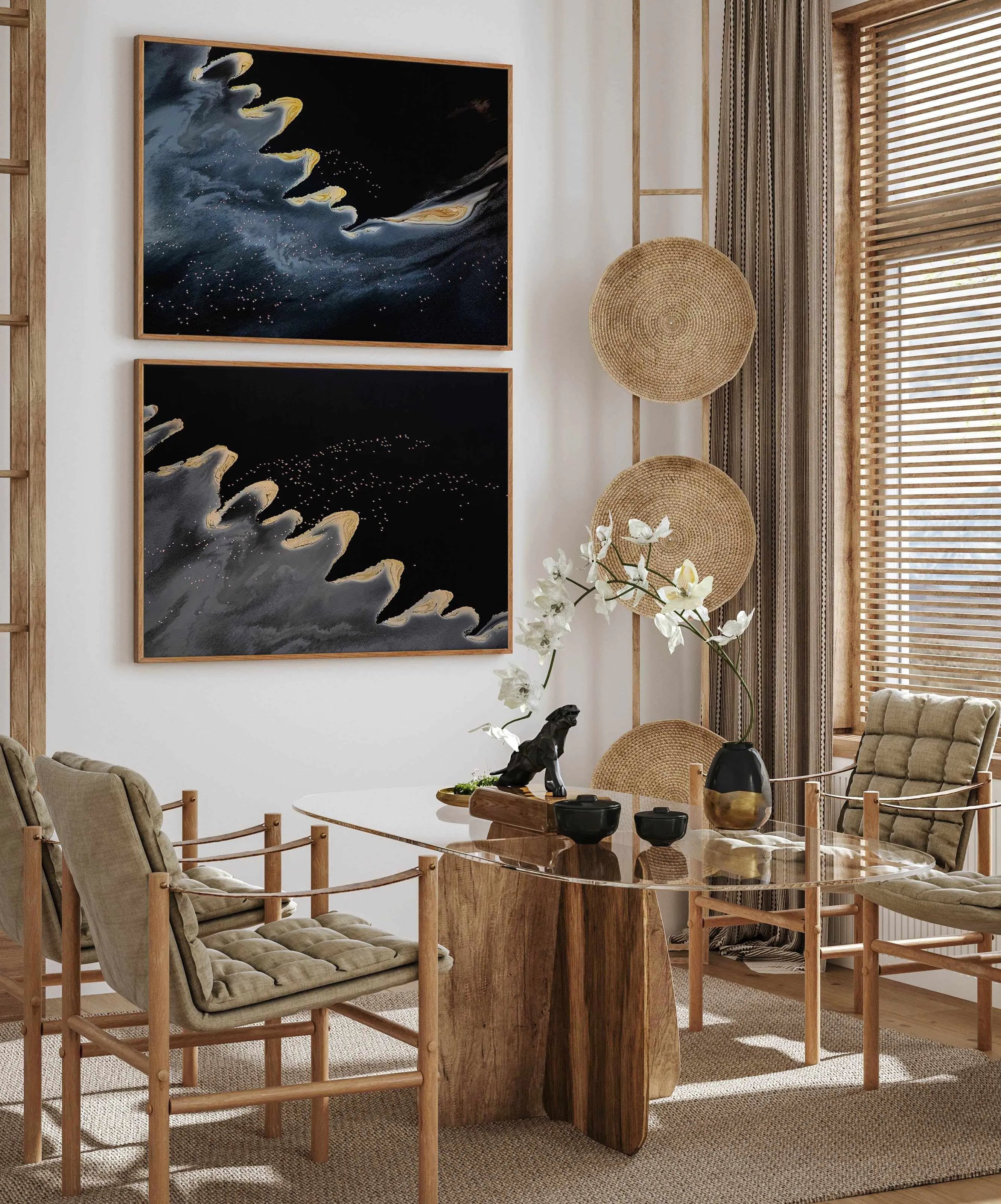 Black Earth II by Phillip Chang | Framed Canvas Art Print from Olive et Oriel where you can shop wallpaper and artworks online