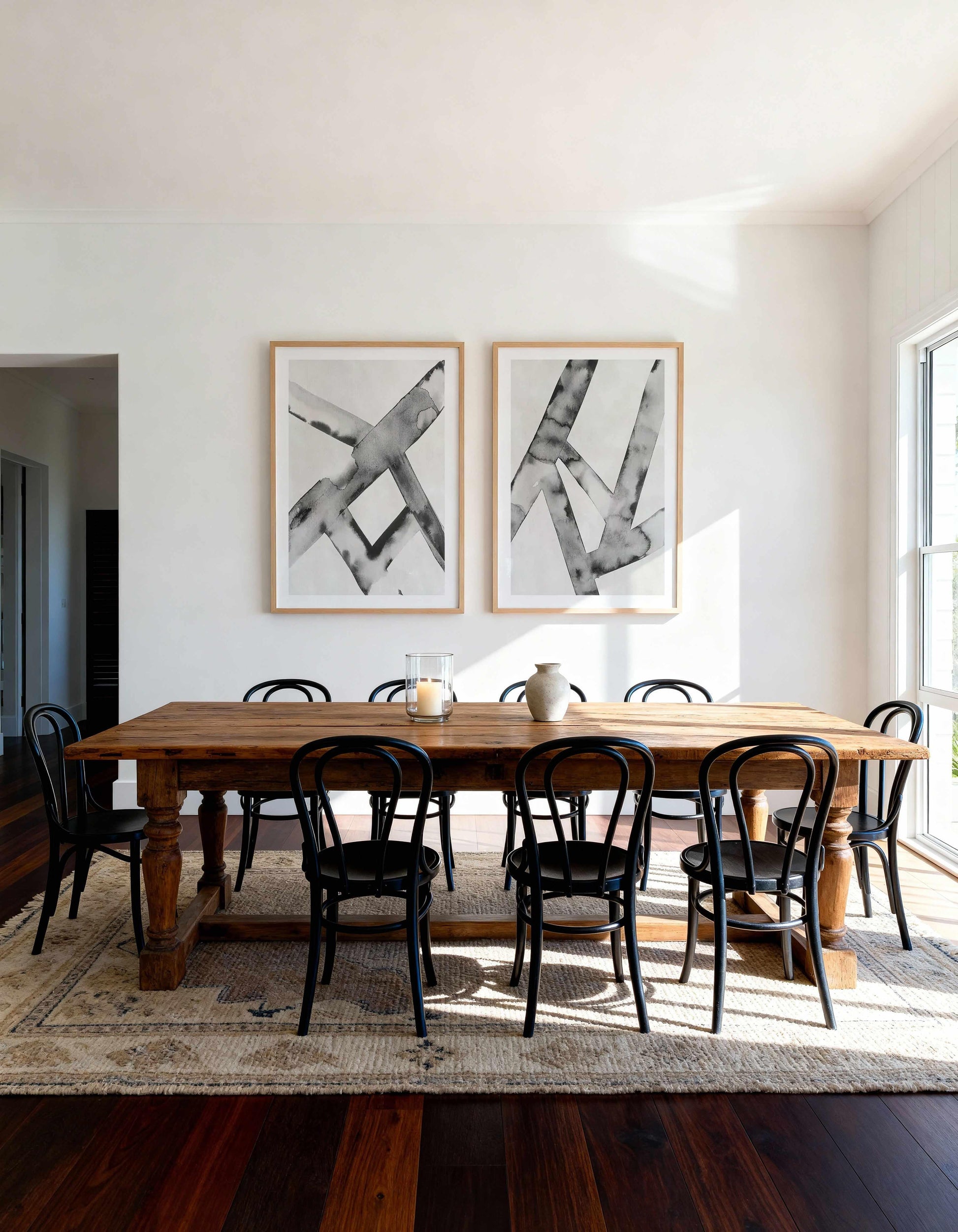 Black Lines I & II Art Print Set of 2 | Matching Wall Art from Olive et Oriel where you can shop wallpaper and artworks online